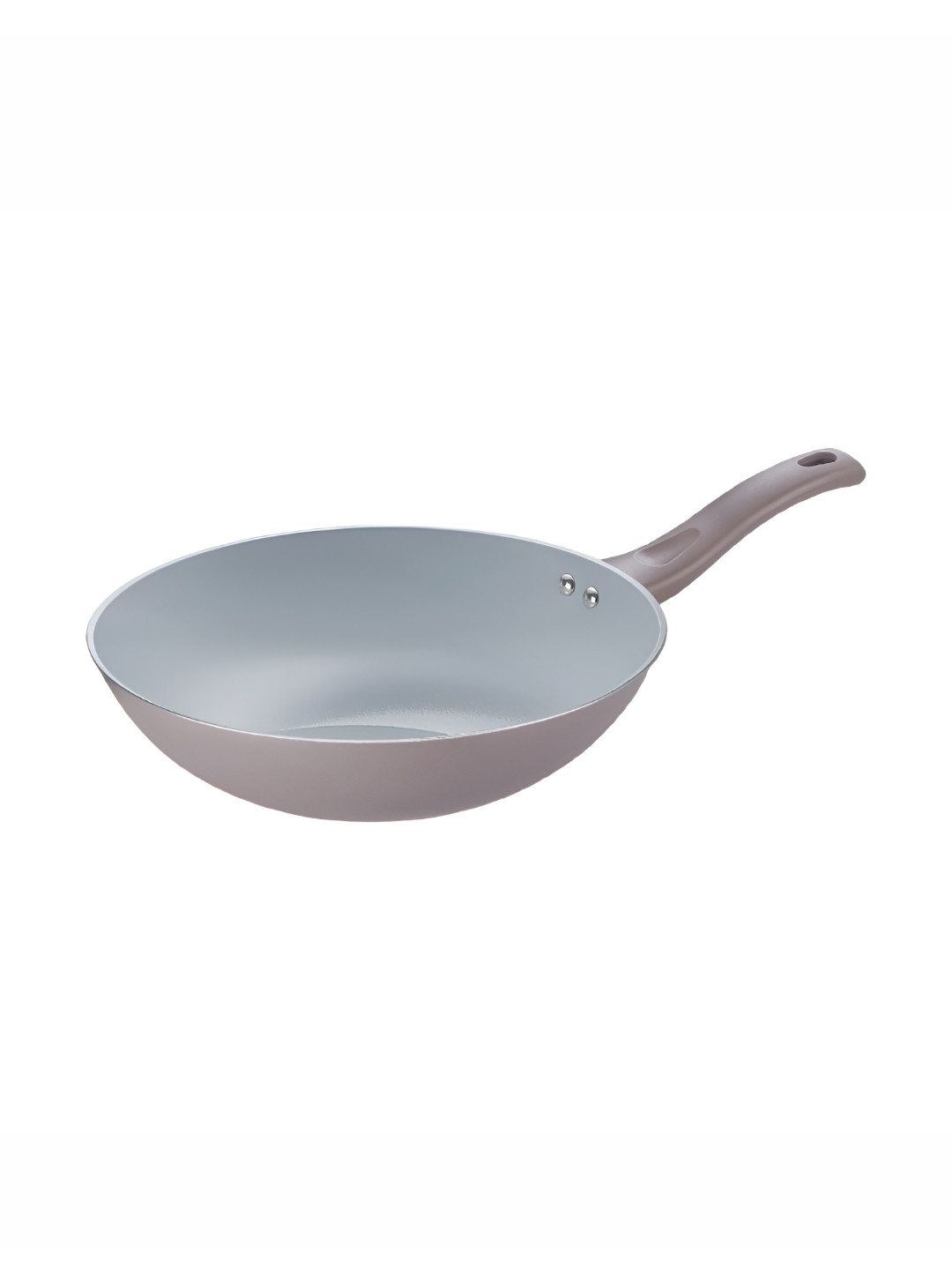 Prestige Grey Non-stick Ceramic Induction Base Wok- 3.3 L