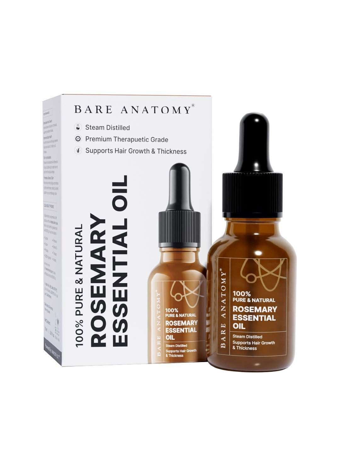Bare Anatomy 100% Pure & Natural Rosemary Essential Hair Oil- 15 ml