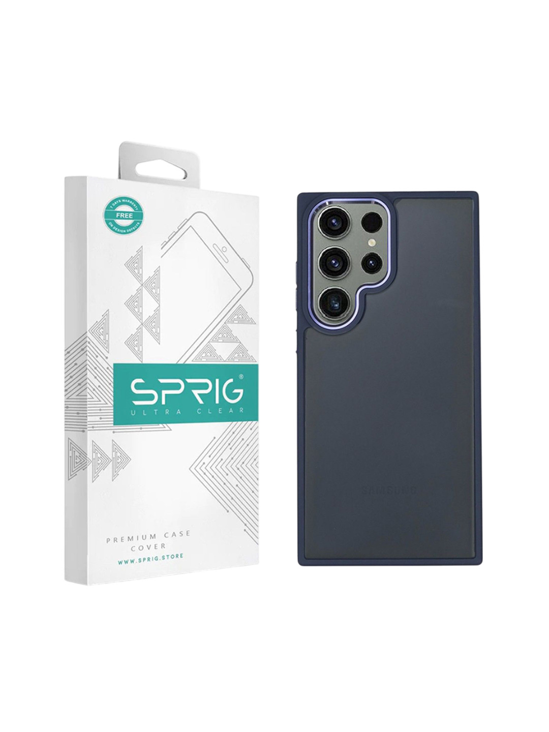 SPRIG Samsung Galaxy S23 Ultra 5G Translucent Back Cover