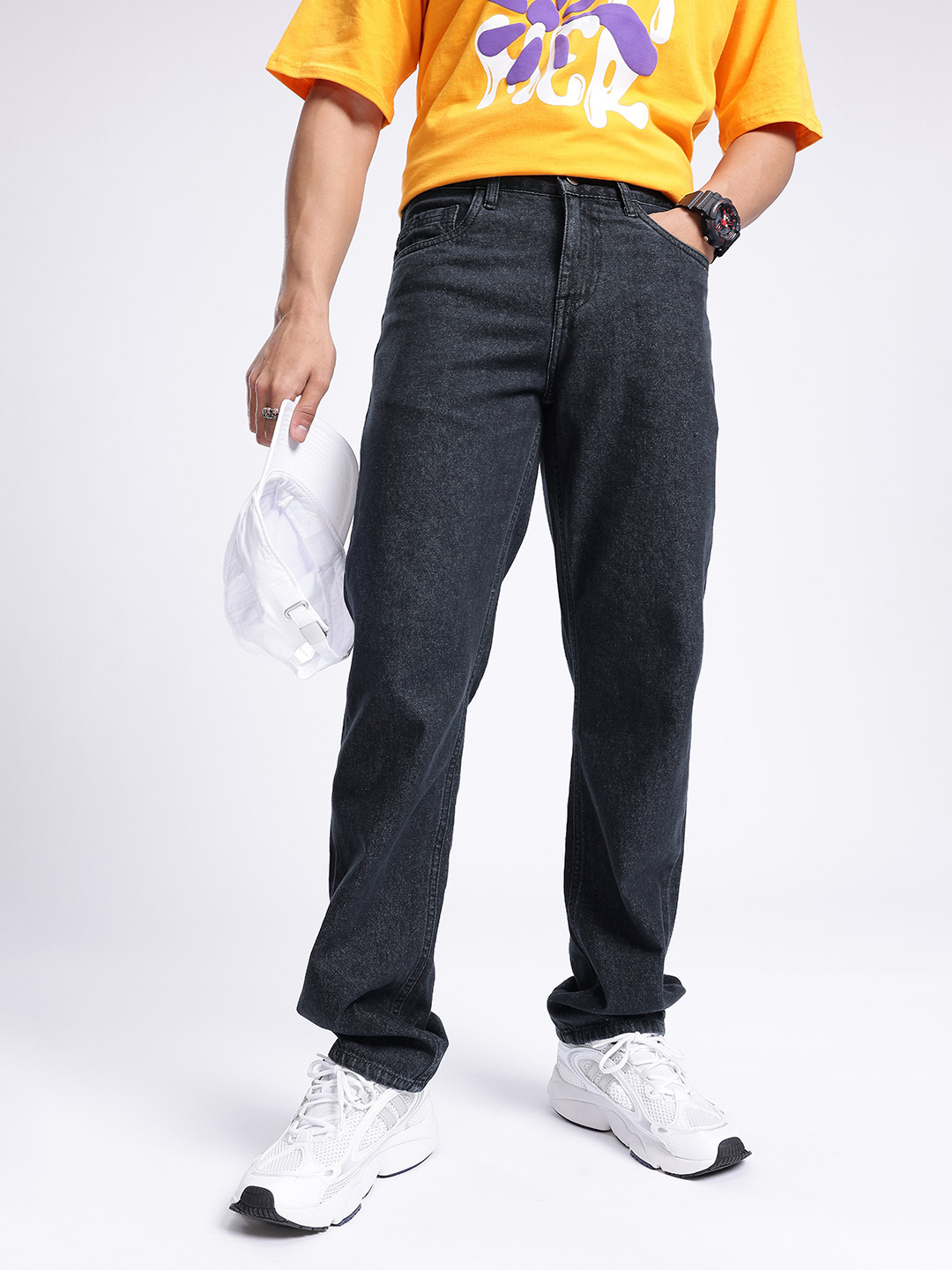 glitchez Men Classic Essential Regular Fit Jeans