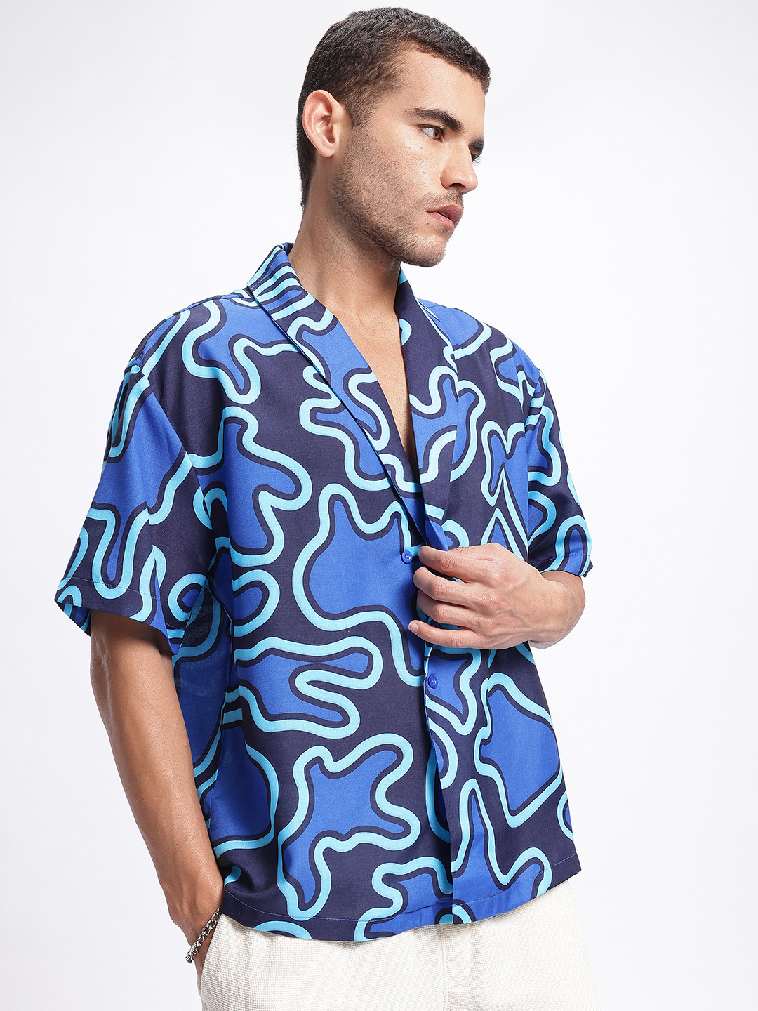glitchez Abstract Art Relaxed Casual Shirt