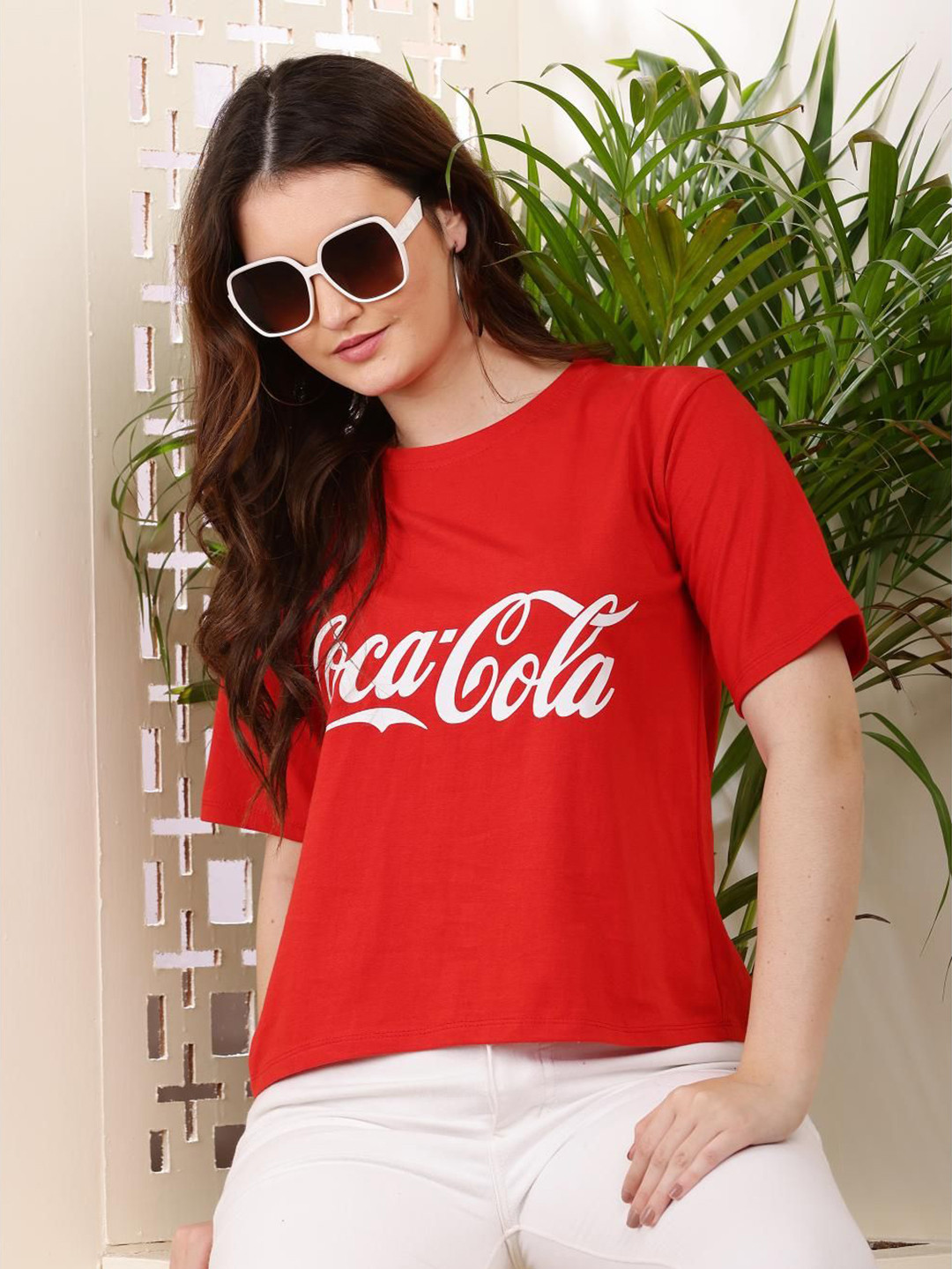 69 FASHION STREET Women Typography Printed Round Neck Cotton T-shirt