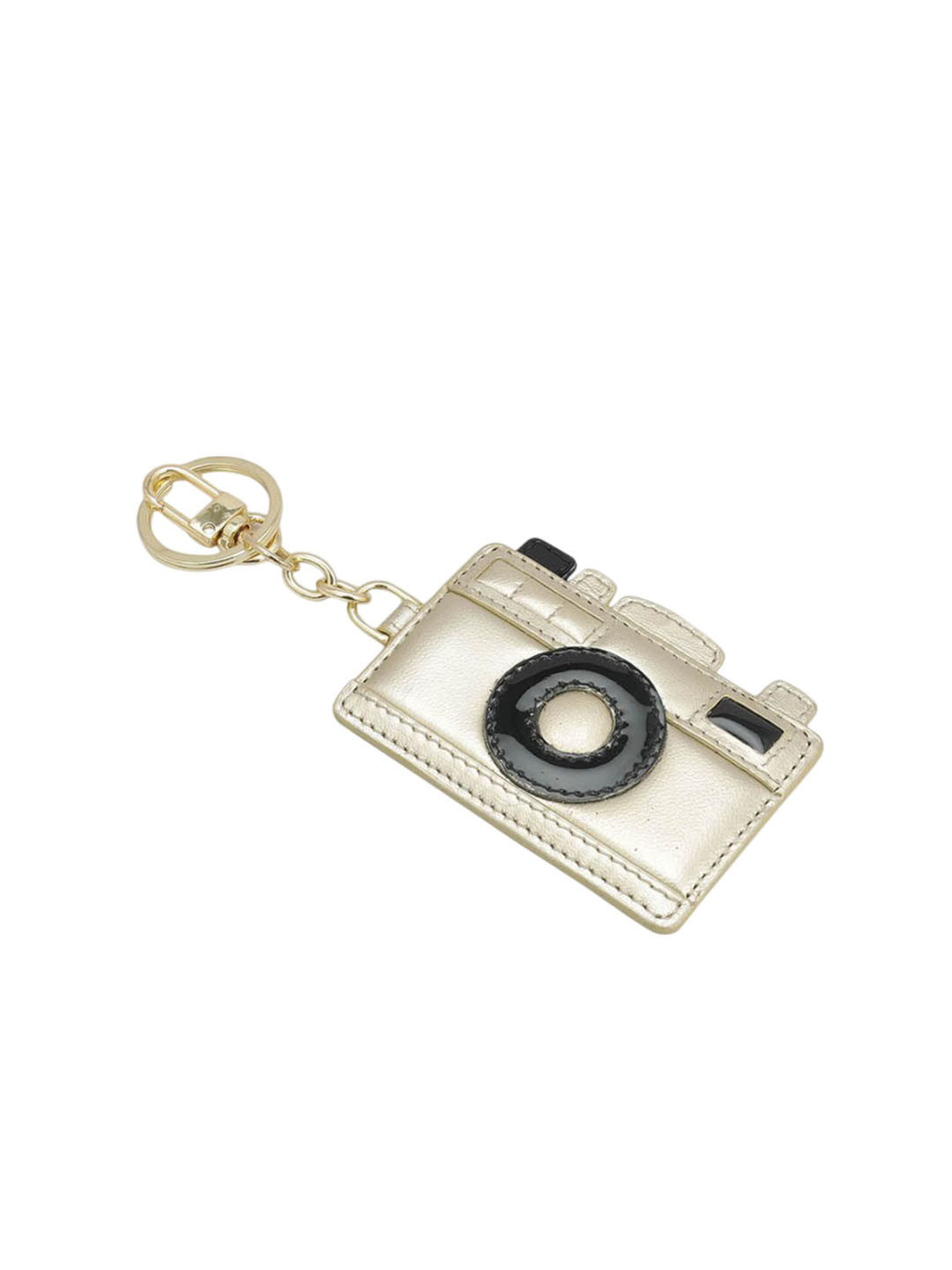 Da Milano Textured Leather & Metal Key Chain