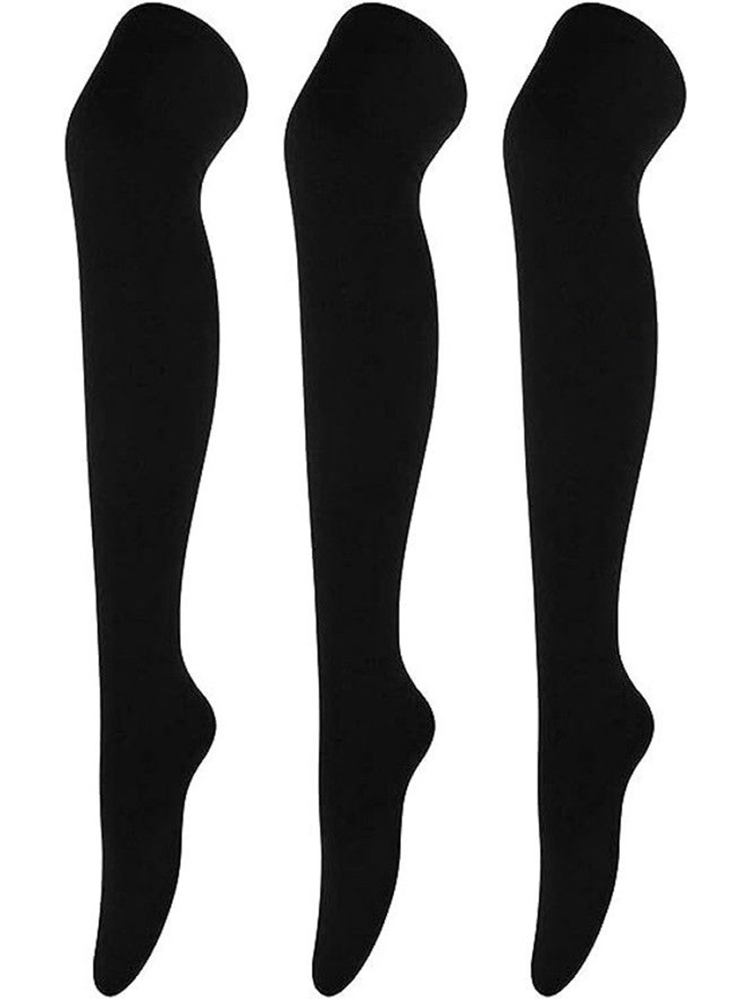 TRAZO Women Pack Of 3 Above Knee-Length Socks