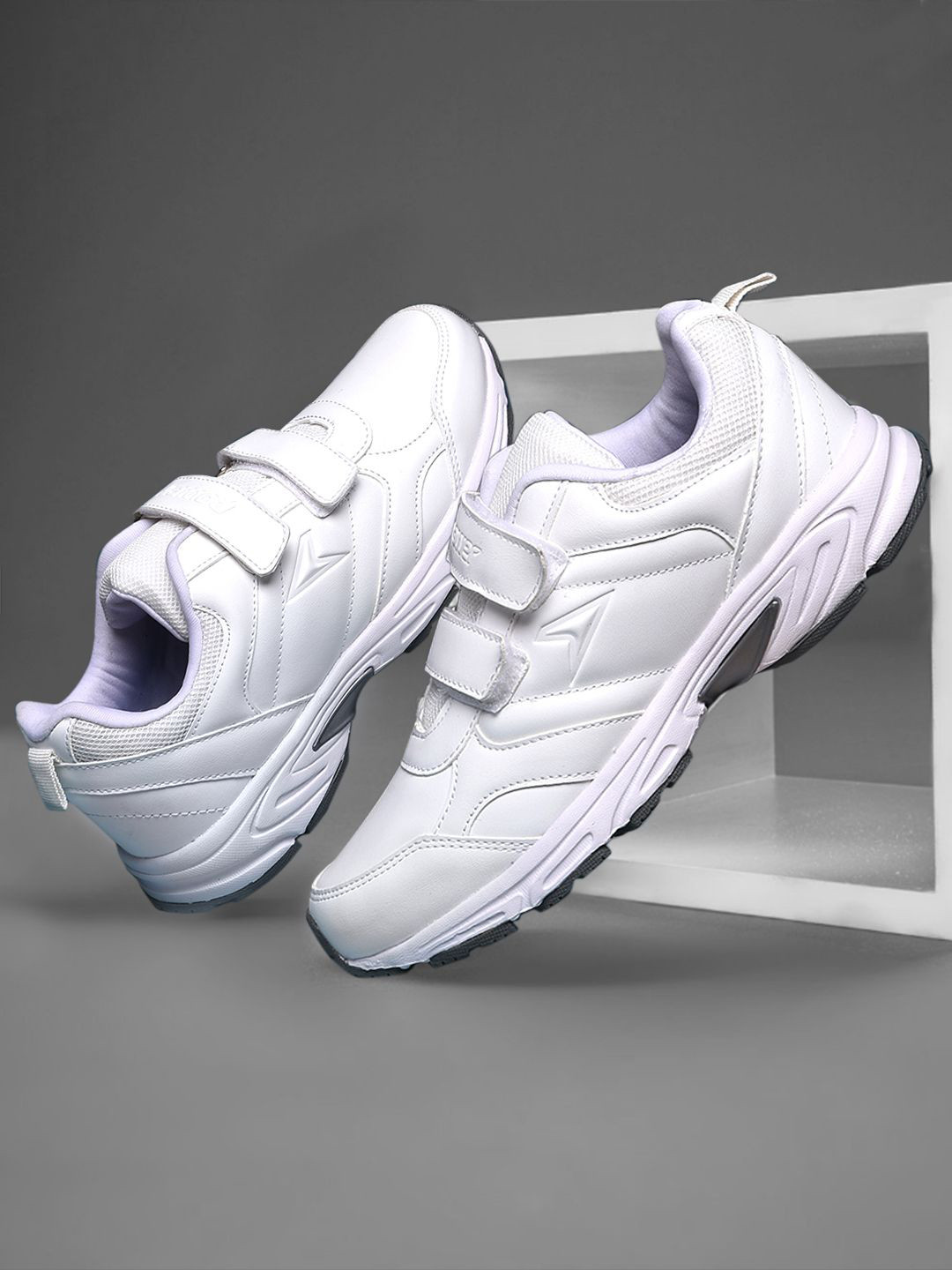 Power Kids Round Toe Velcro Sneakers