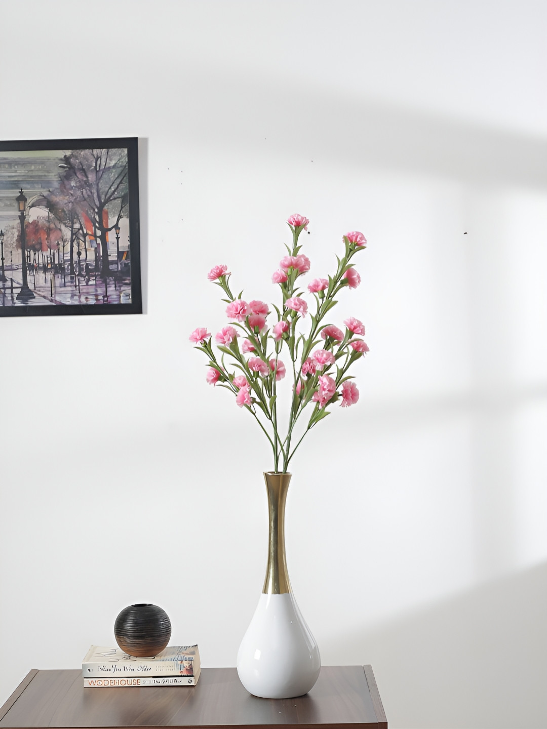 ARICK DECOR Pink 2 Pieces Chrysanthemum Artificial Plant