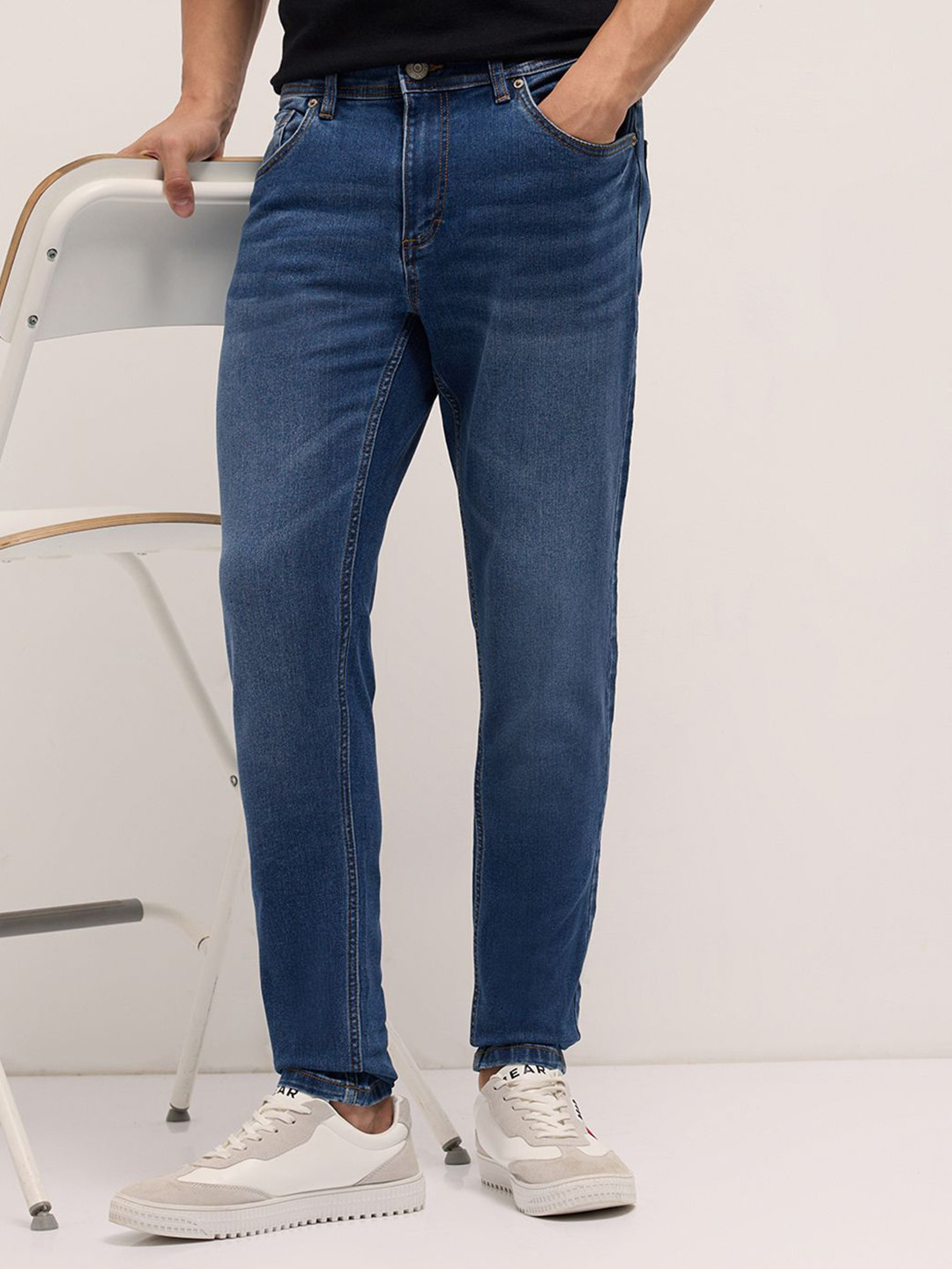 THE BEAR HOUSE Men Cotton Blend Skinny Fit Jean