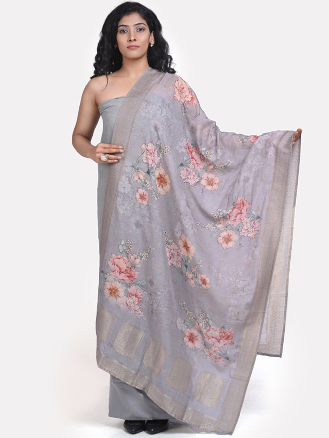 THE WEAVERS SHOP BY RAAVI Pure Cotton Unstitched Dress Material