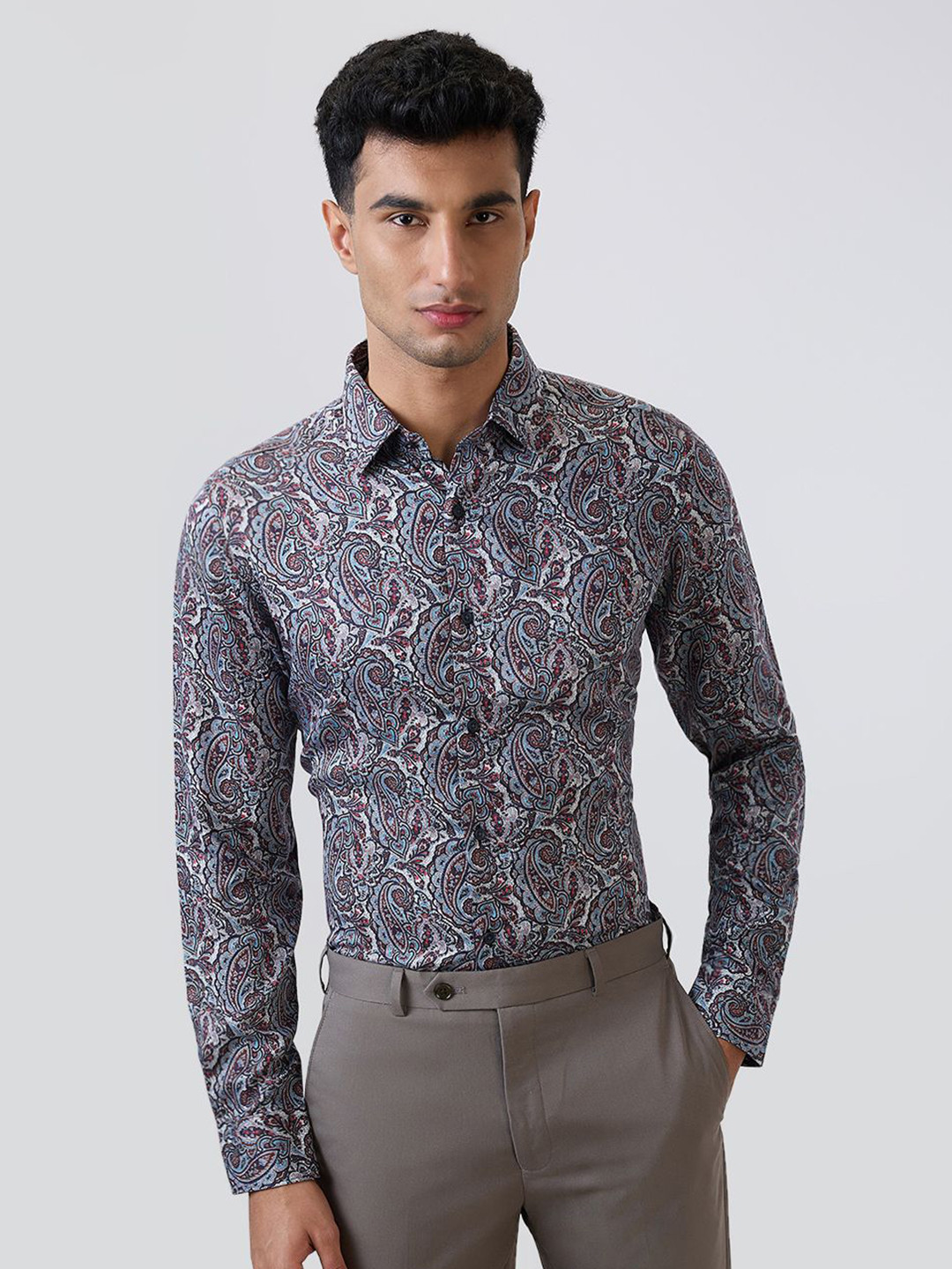 Raymond Men Ethnic Printed Formal Shirt