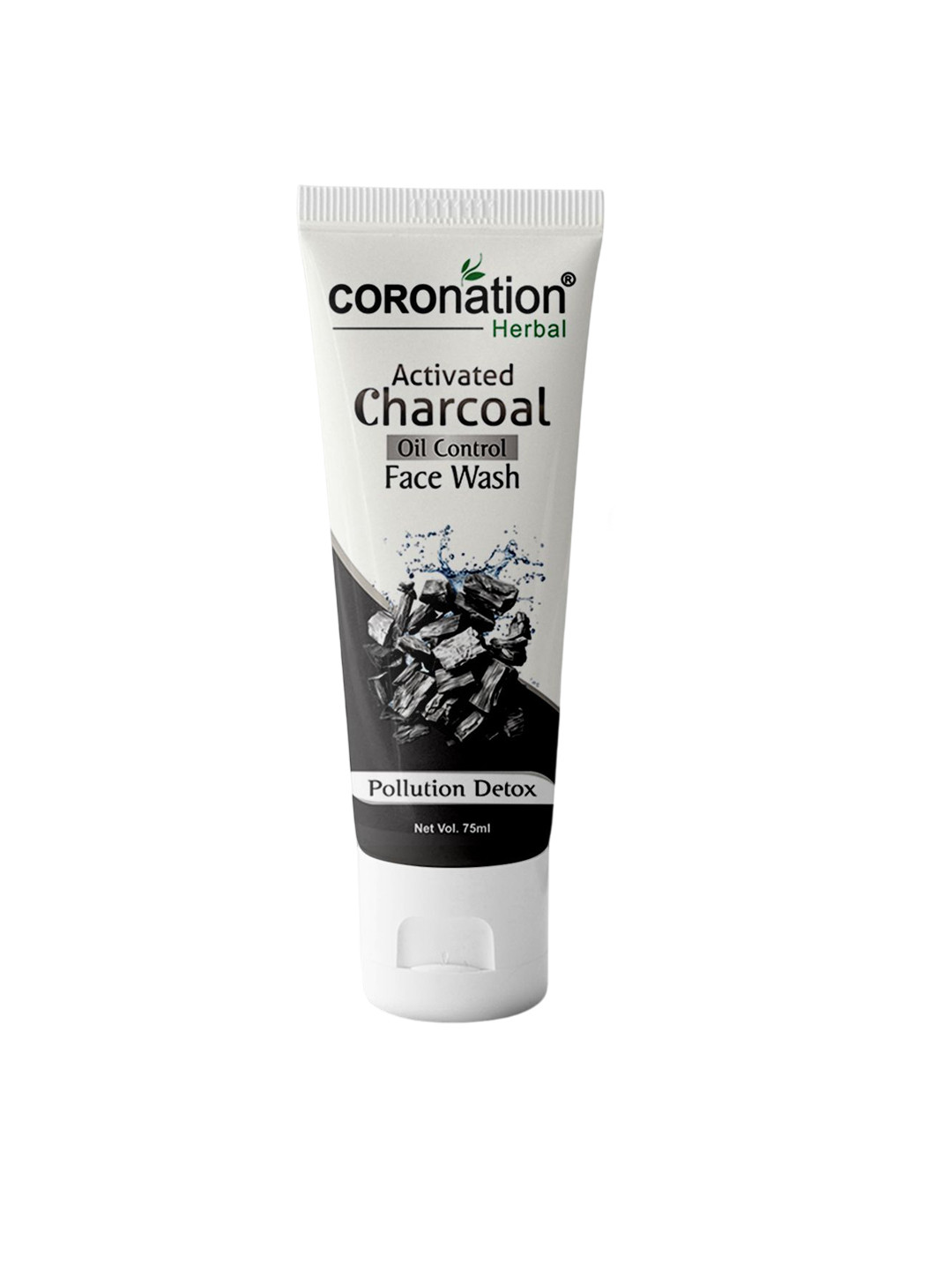 COROnation Herbal Activated Charcoal Oil Control Face Wash For Deep Cleansing - 75 ml