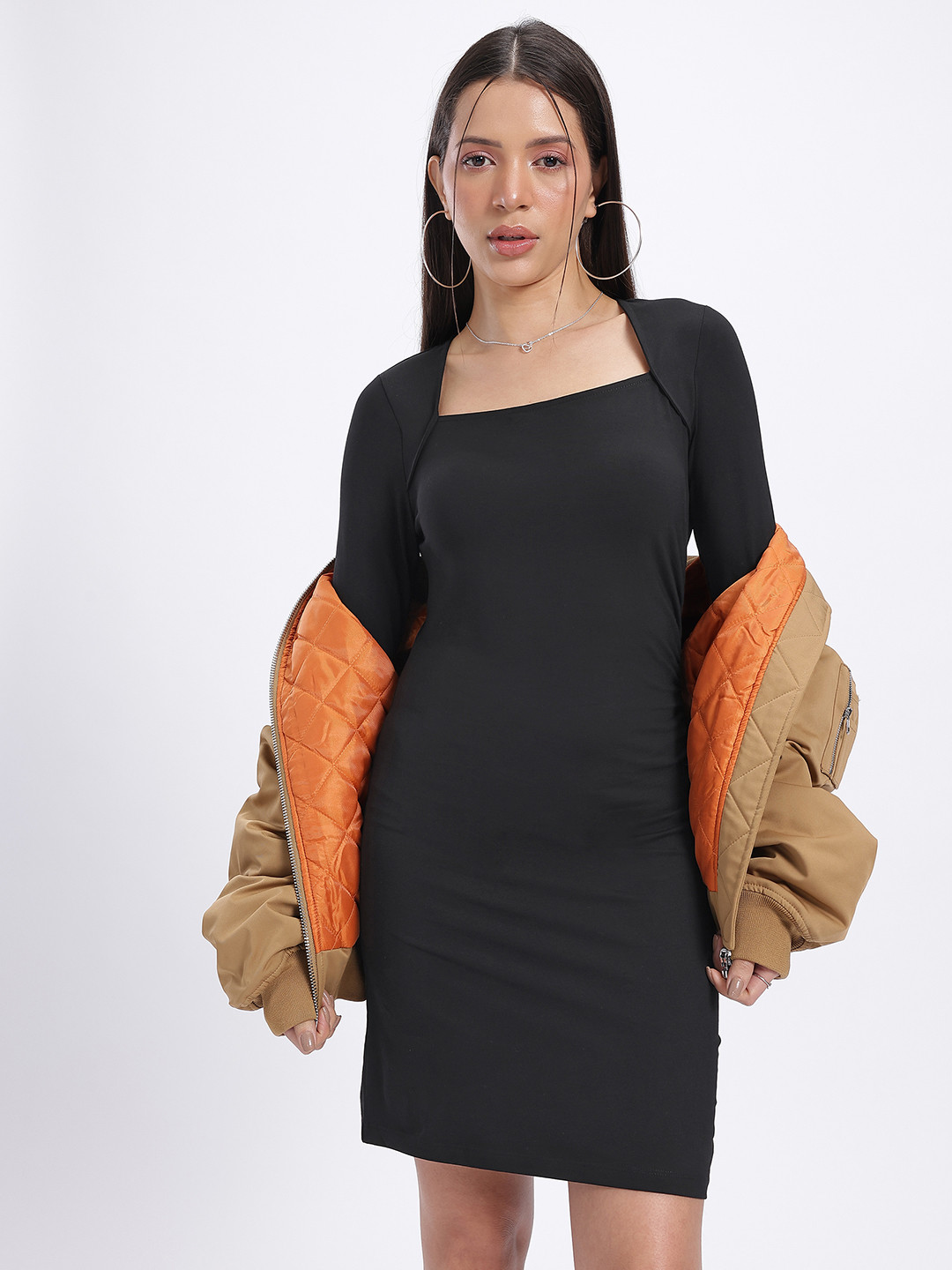 glitchez Slim Fit Bodycon Dress