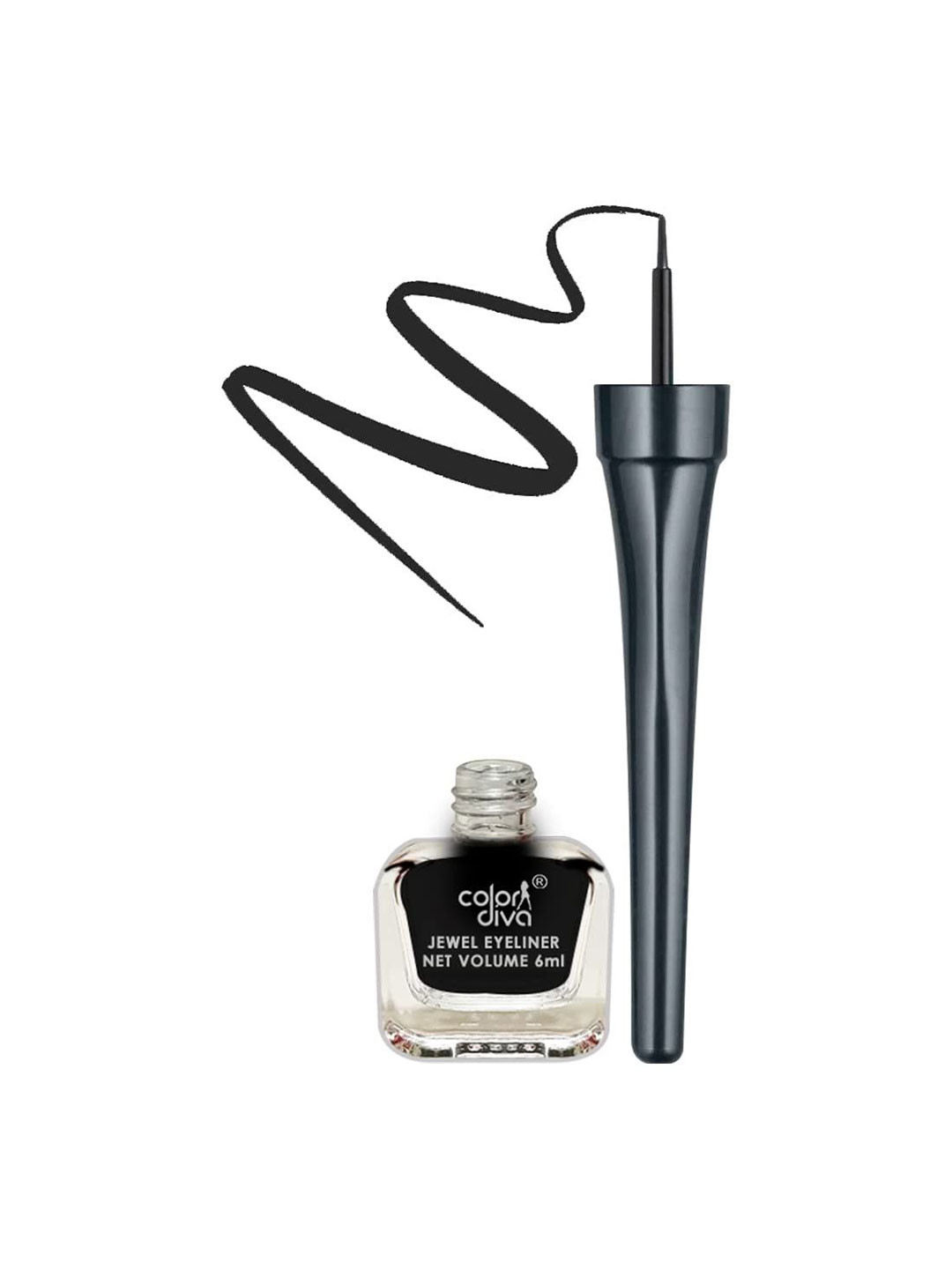 Color Diva Long Lasting Liquid Eyeliner - 6 ml - Black