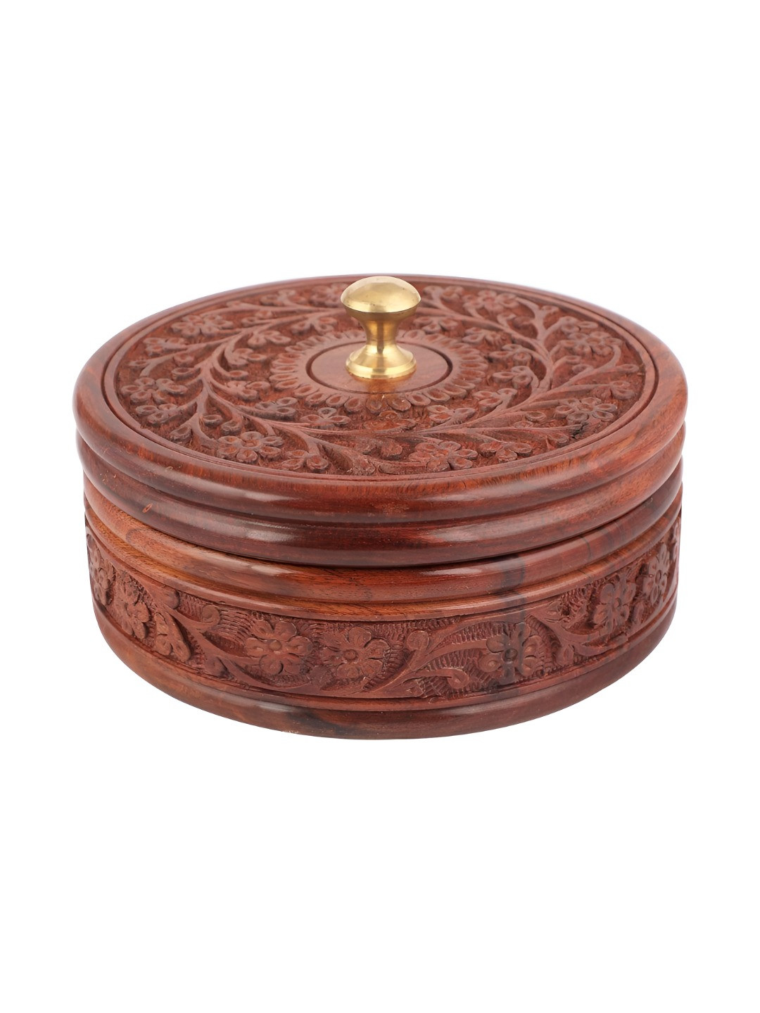 KESHA WOODKRAFT Brown 2025 Wood 1 Pieces Thermal Casserole Set of