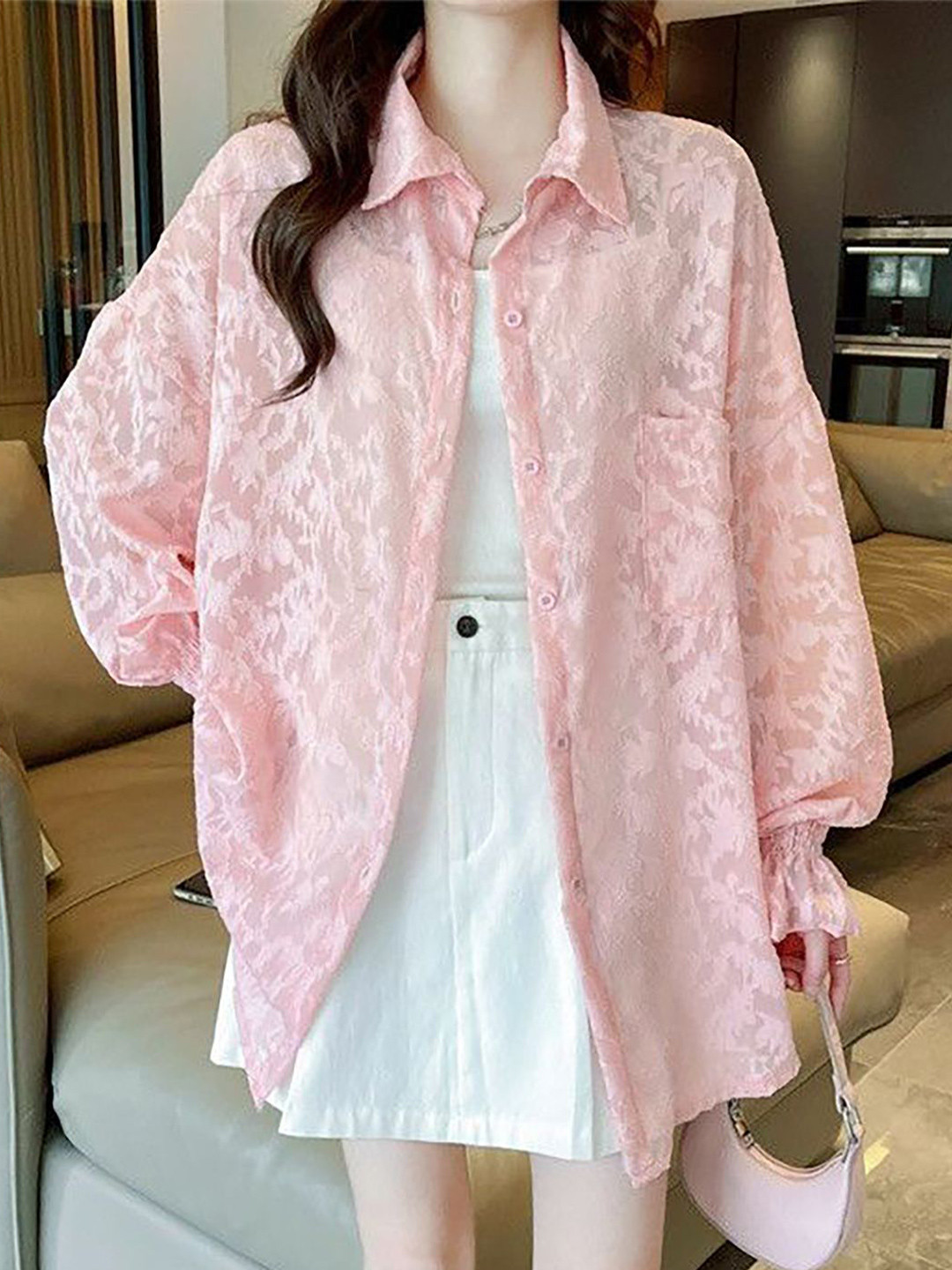 JC Mode Abstract Printed Spread Collar Regular Fit Casual Shirt