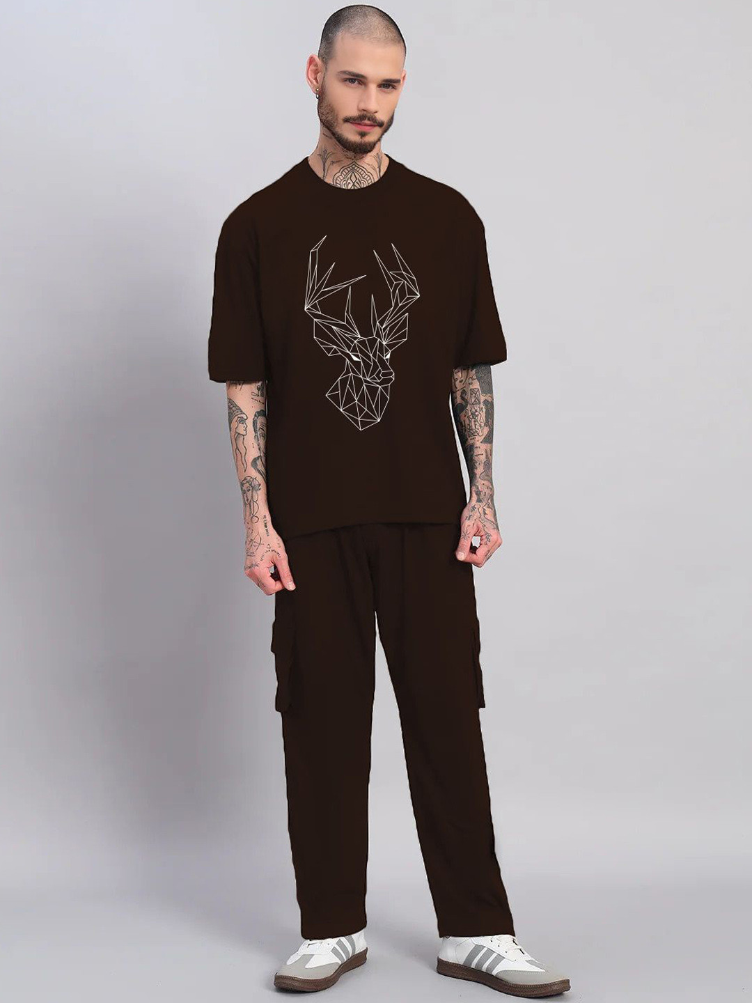TOGS & TERRE Printed T-Shirt With Trouser Co-Ords