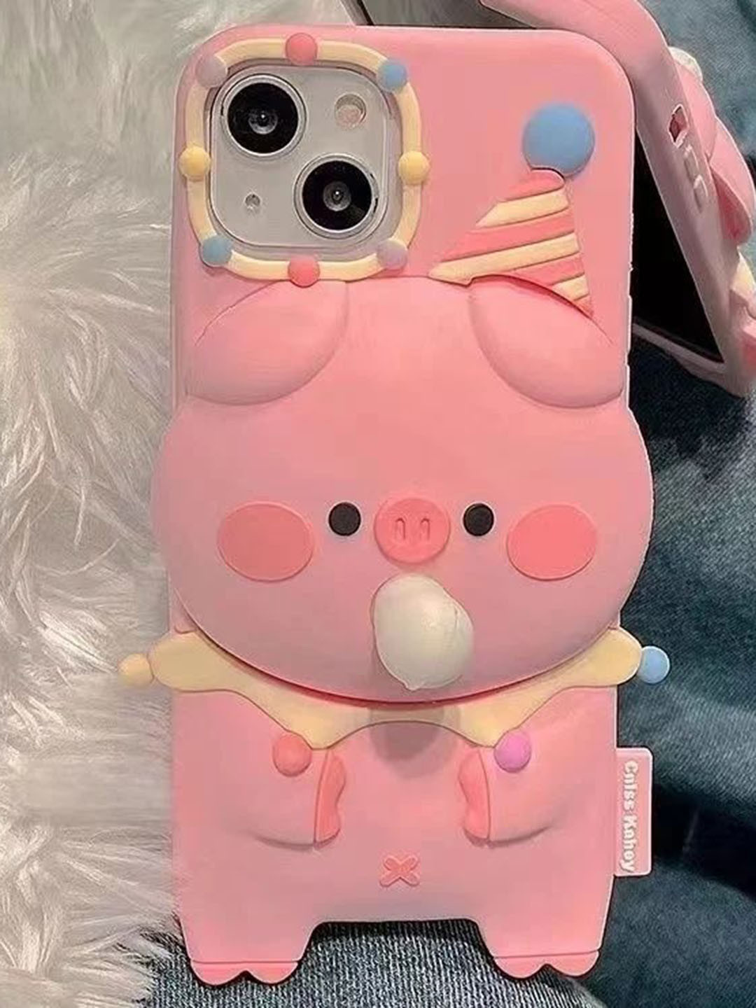 CASE CREATION Cartoon Characters Printed iPhone 14 Pro Bumper Case Mobile Accessories