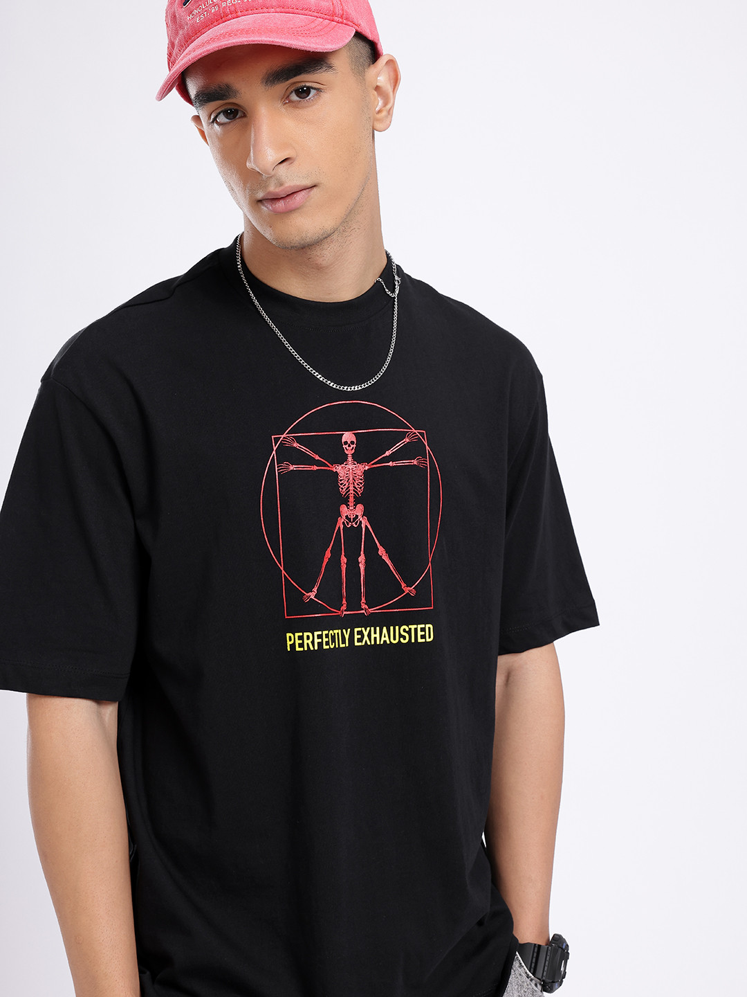 glitchez Urban Street Graphic Printed Relaxed Fit T-shirt