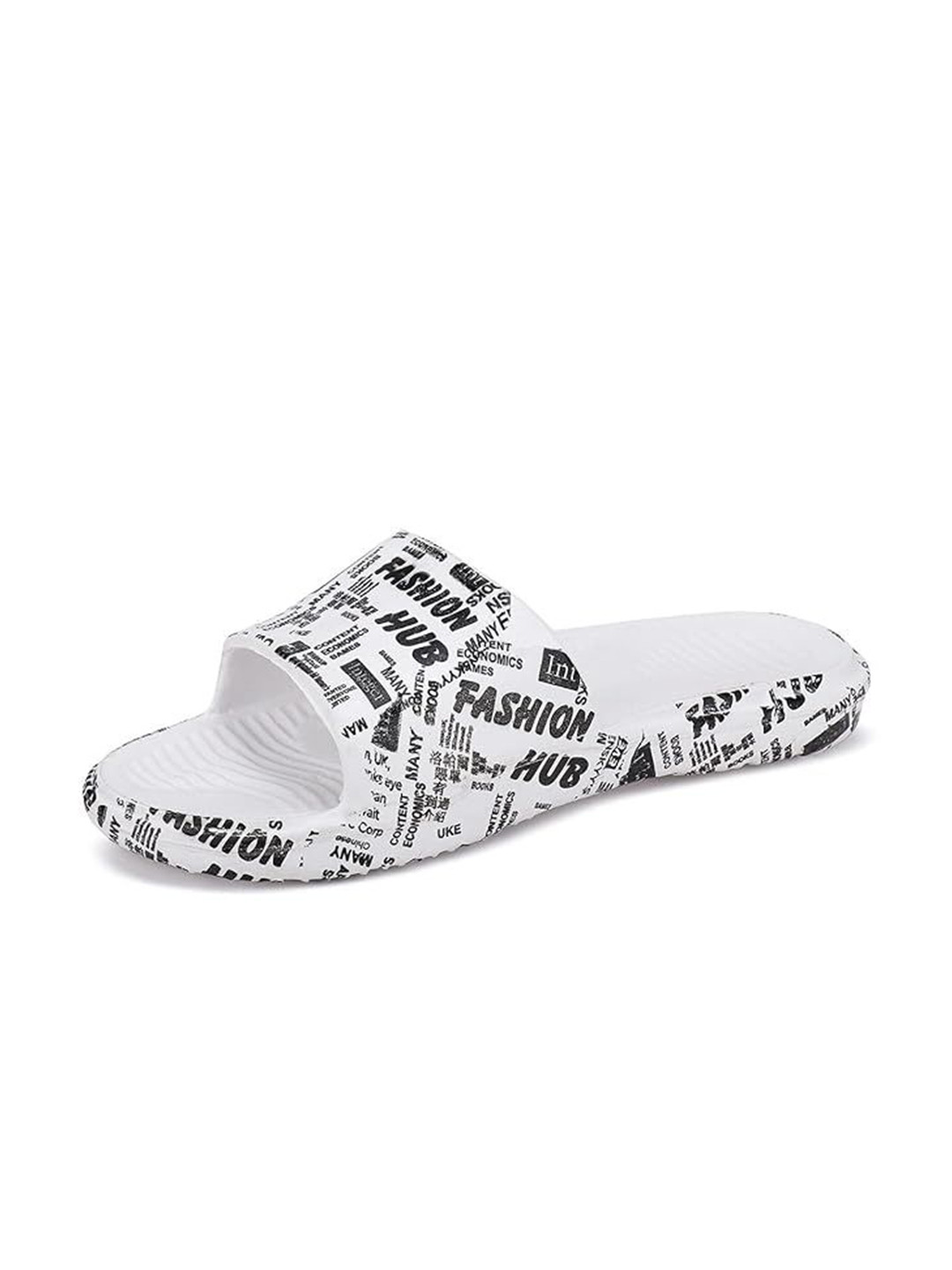 DRACKFOOT Men Printed Casual Synthetic Slider Flip Flops