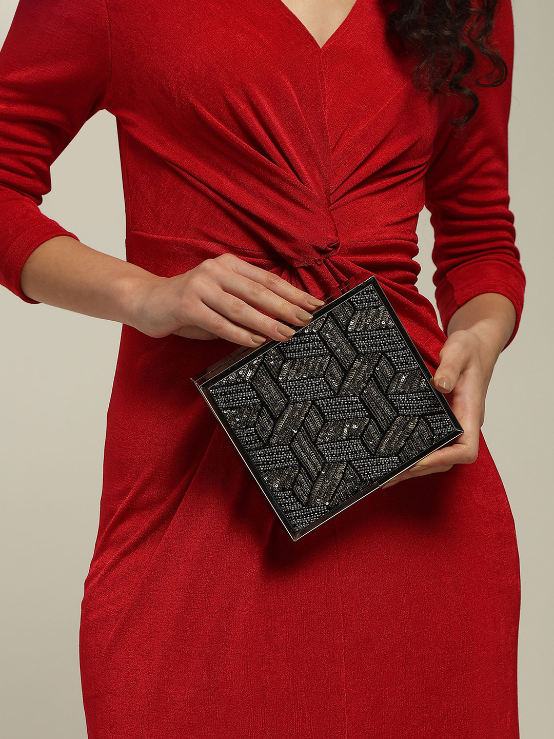 Label Ritu Kumar Embroidered Purse Clutch