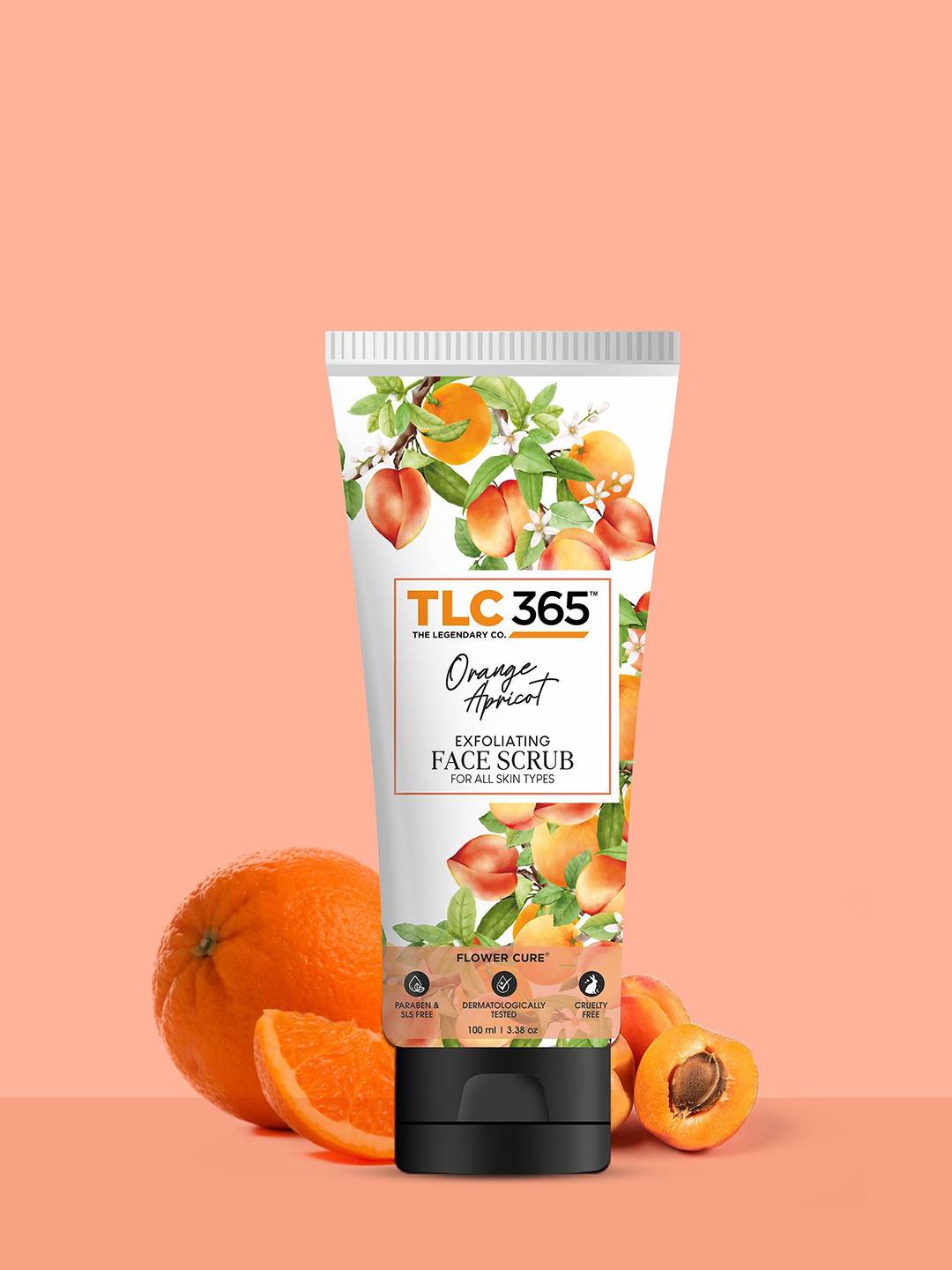 TLC 365 Orange & Apricot Exfoliating Face Scrub For Brightening - 100 ml