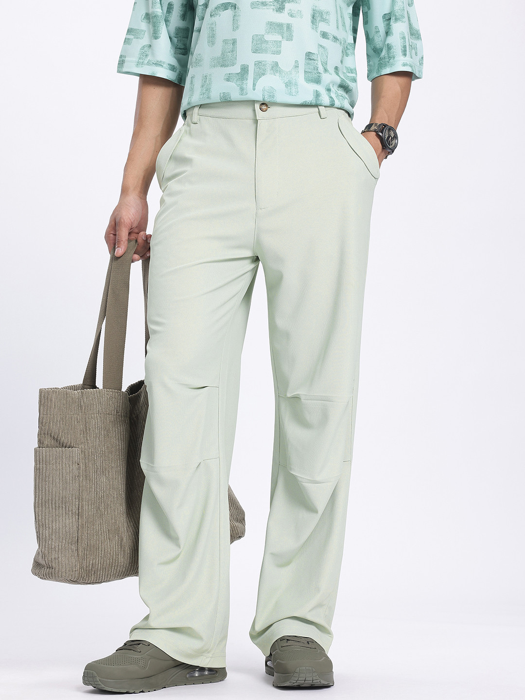 glitchez Men Relaxed Fit Trousers