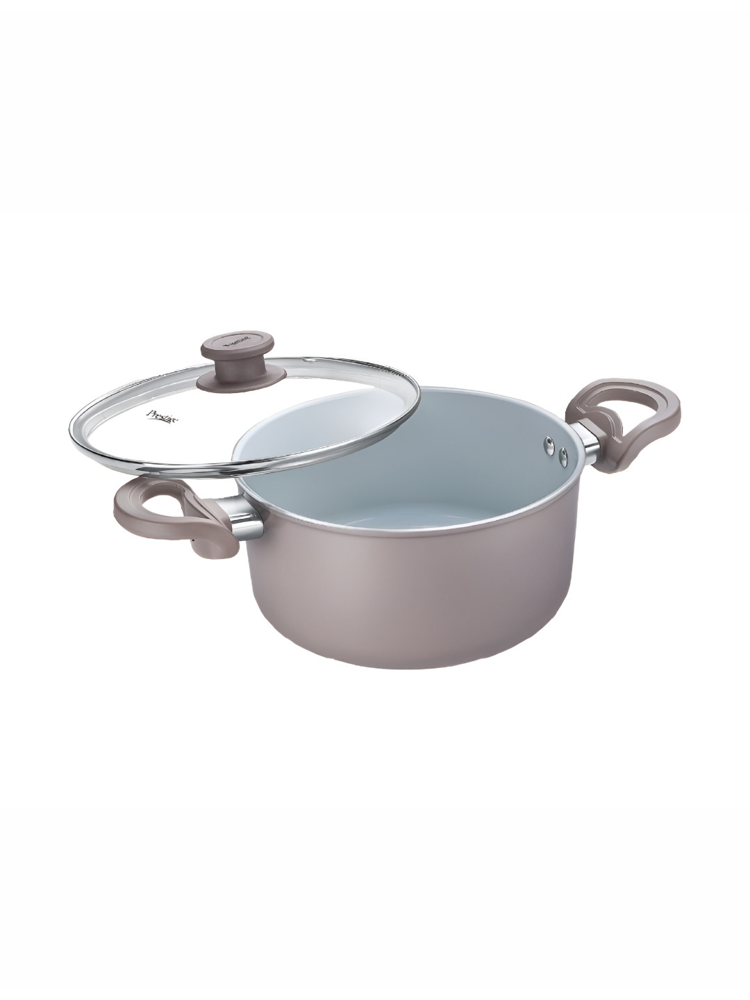 Prestige Grey Ceraglide Duo Grey Easy to Clean Cook And Serve Non-stick Casserole