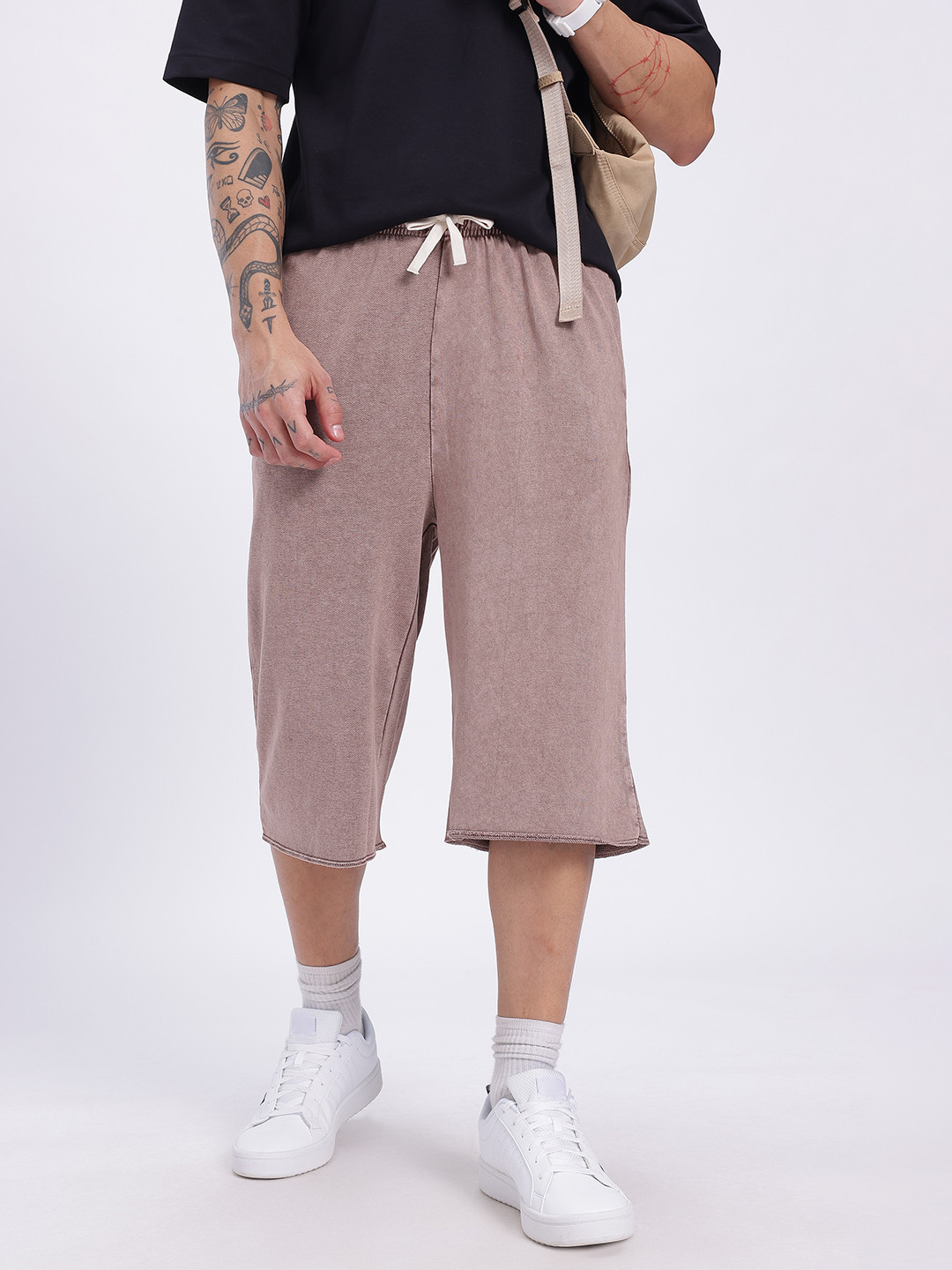 glitchez Men Relaxed Rebel Oversized Fit Jorts