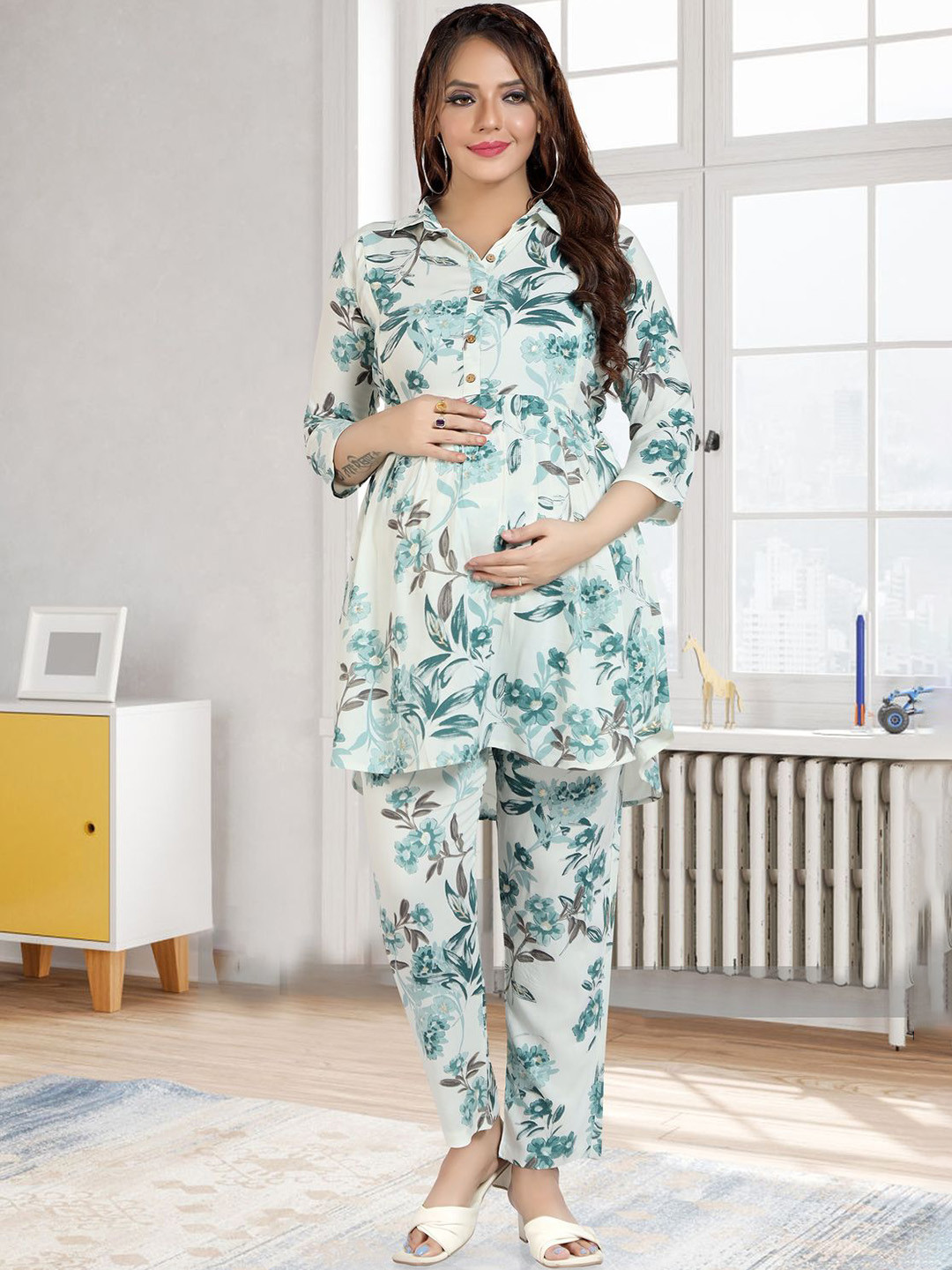 MomsBae Tunic & Trousers Maternity Co-Ord Set