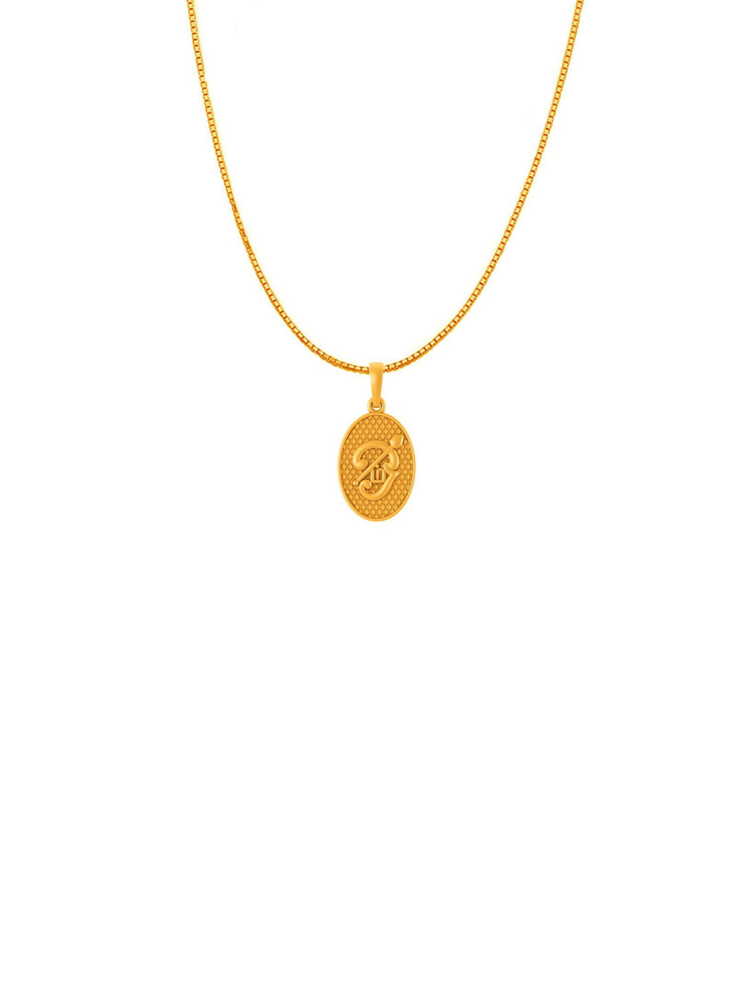 Metronaut 925 Silver 22K Gold-Plated Om Pendant With Box Chain