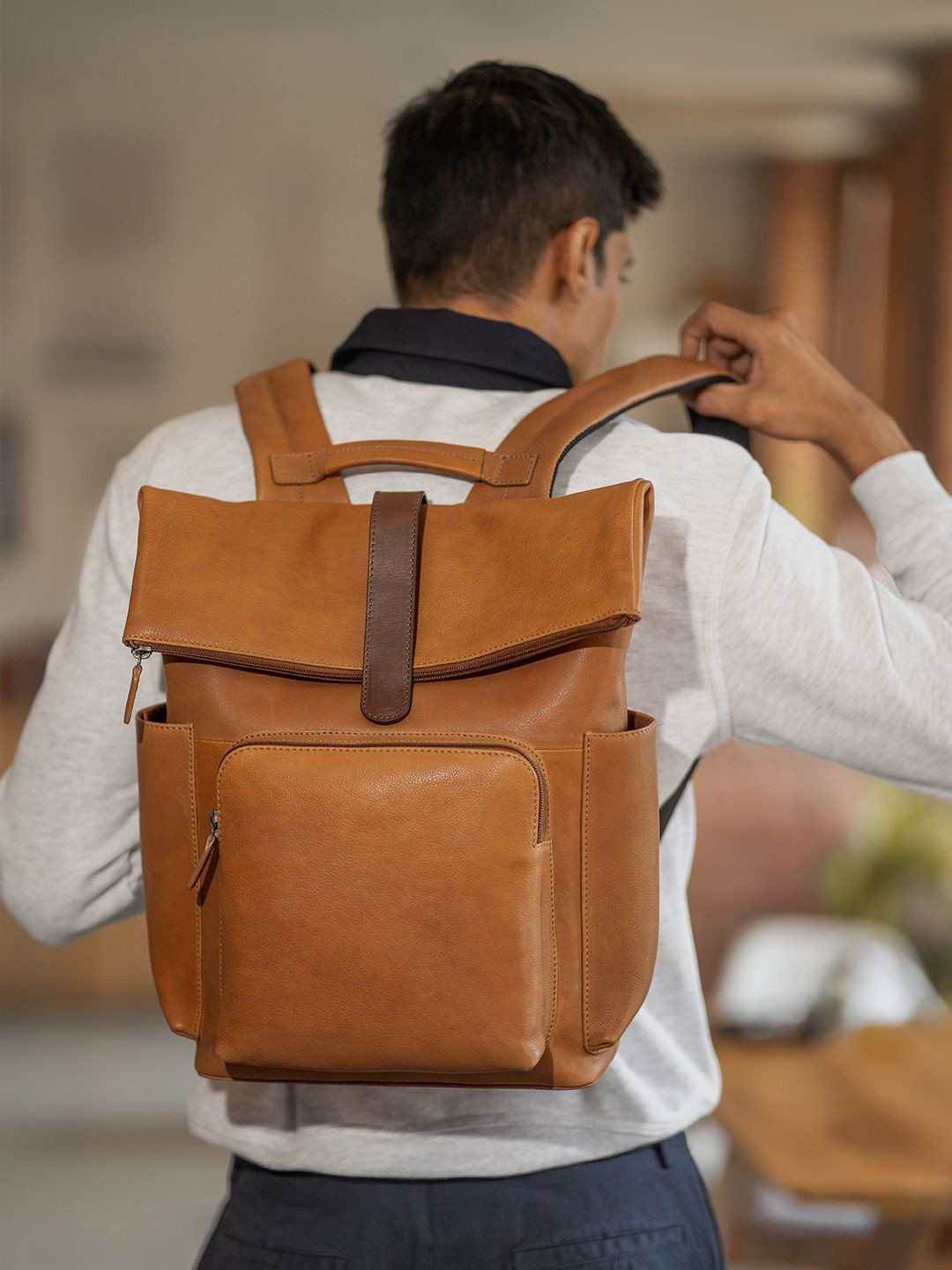MAI SOLI Stockholm VintageA Caramel Backpack
