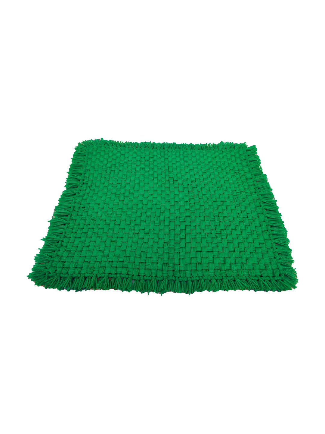 Jaipur Woollen Handicraft Green Handmade Prayer Mat