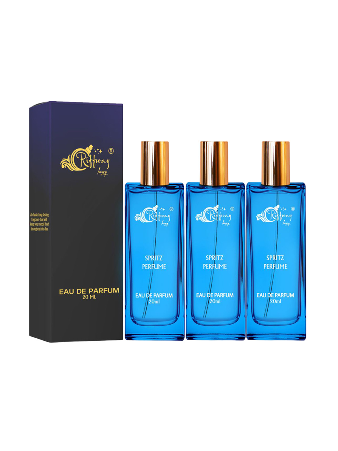 riffway Men Set Of 3 Spiritz Long Lasting Eau De Parfum - 20 ml Each