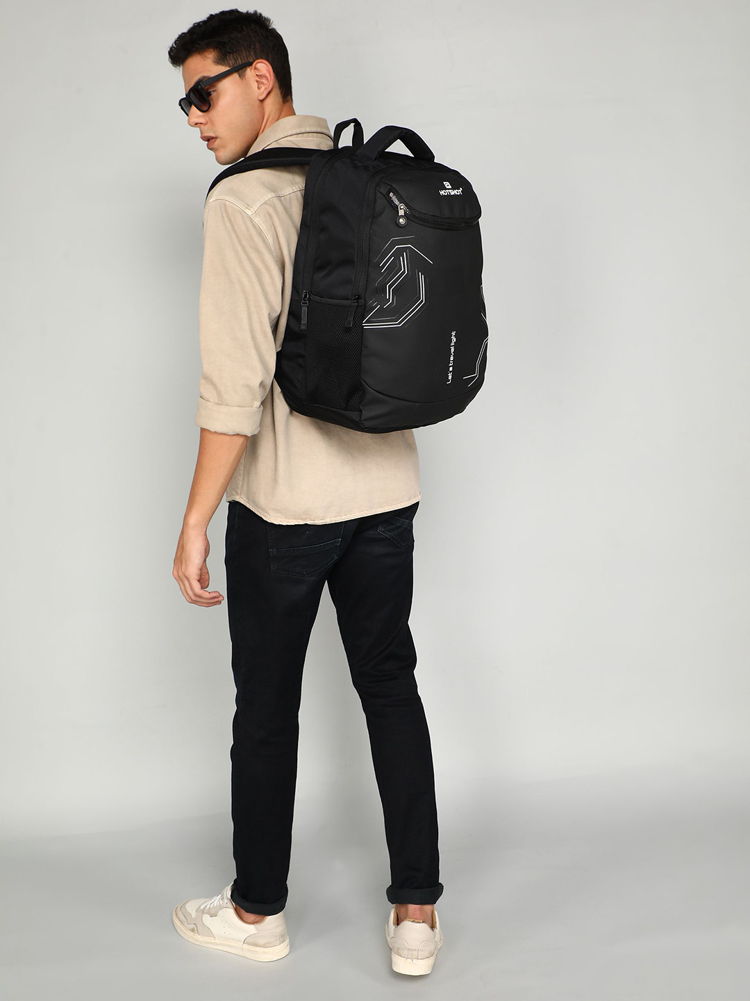 HOTSHOT Printed Anti-Theft Laptop Backpack