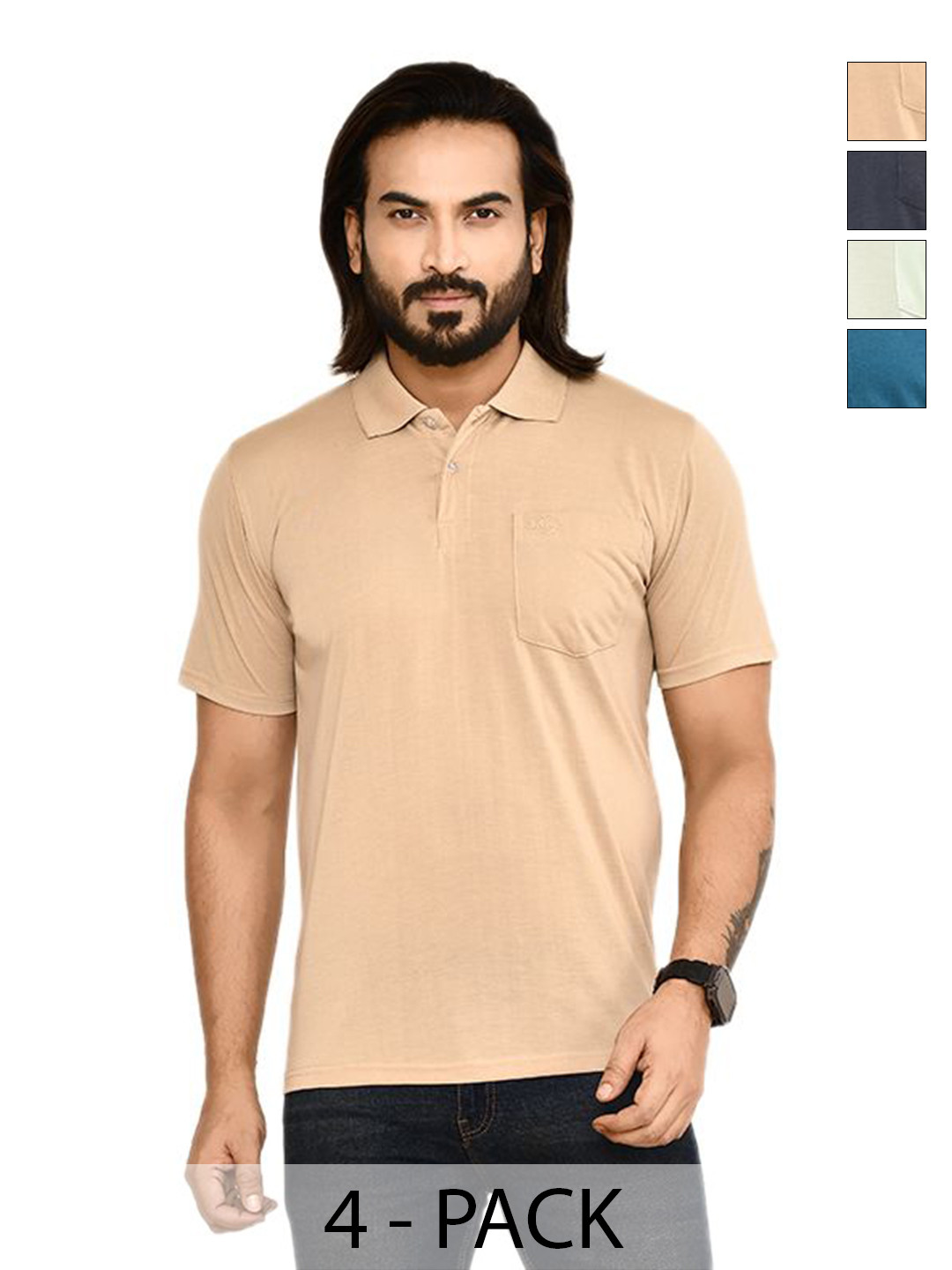 RAPL Men 4 Polo Collar T-shirt