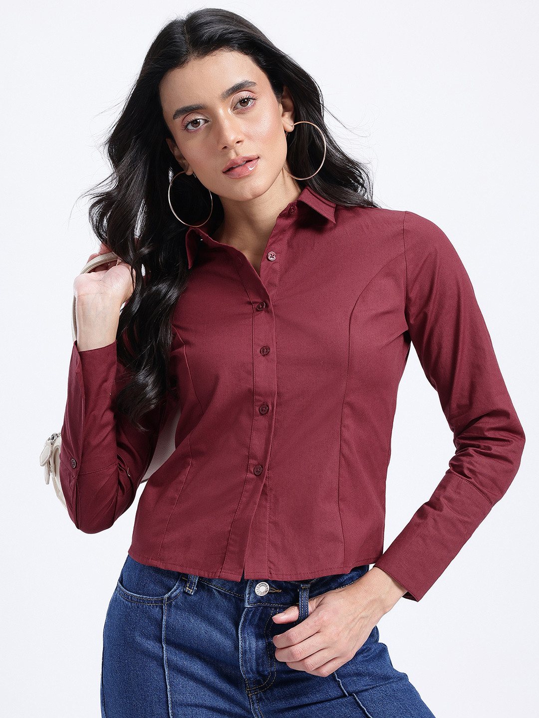 glitchez Poplin Slim Fit Shirt