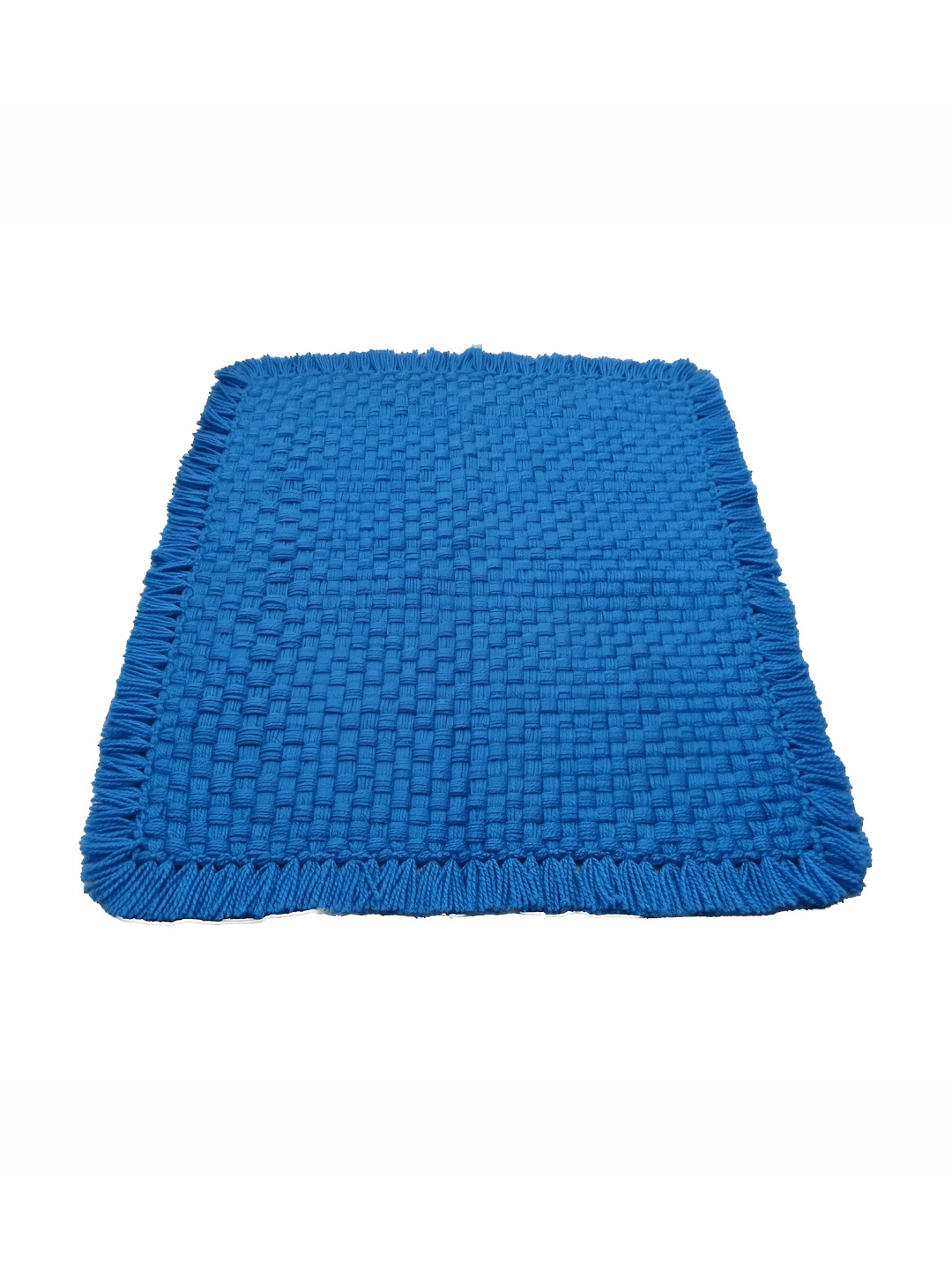 Jaipur Woollen Handicraft Blue Handmade Prayer Mat