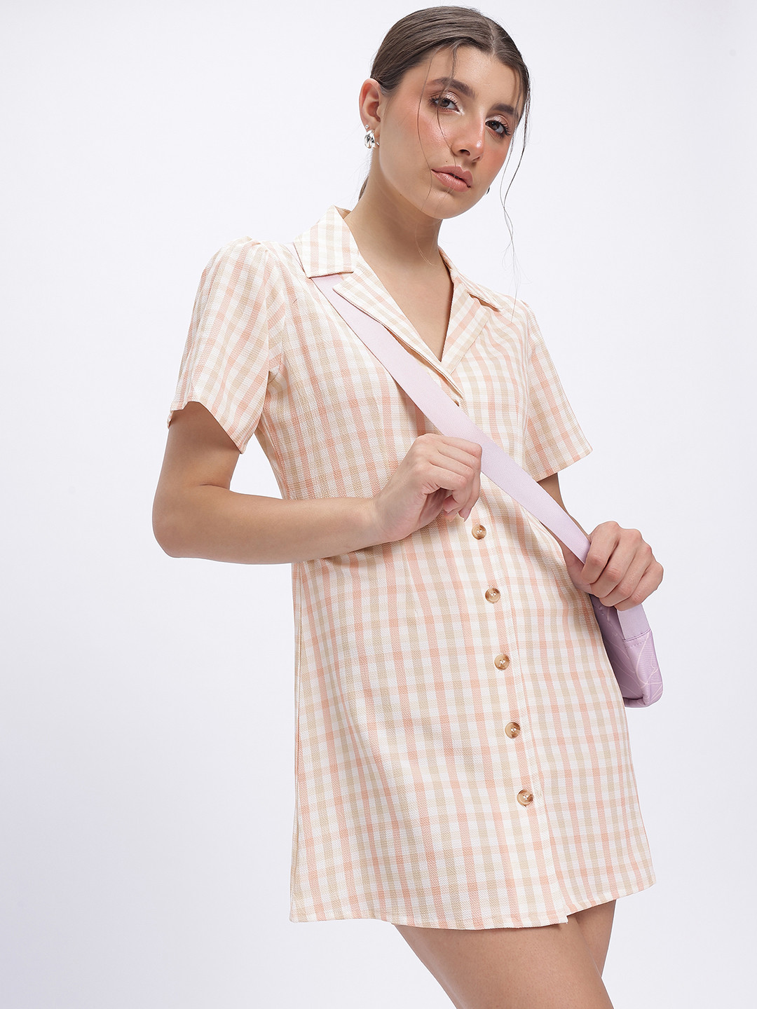 glitchez Checkmate Blazer Style Dress