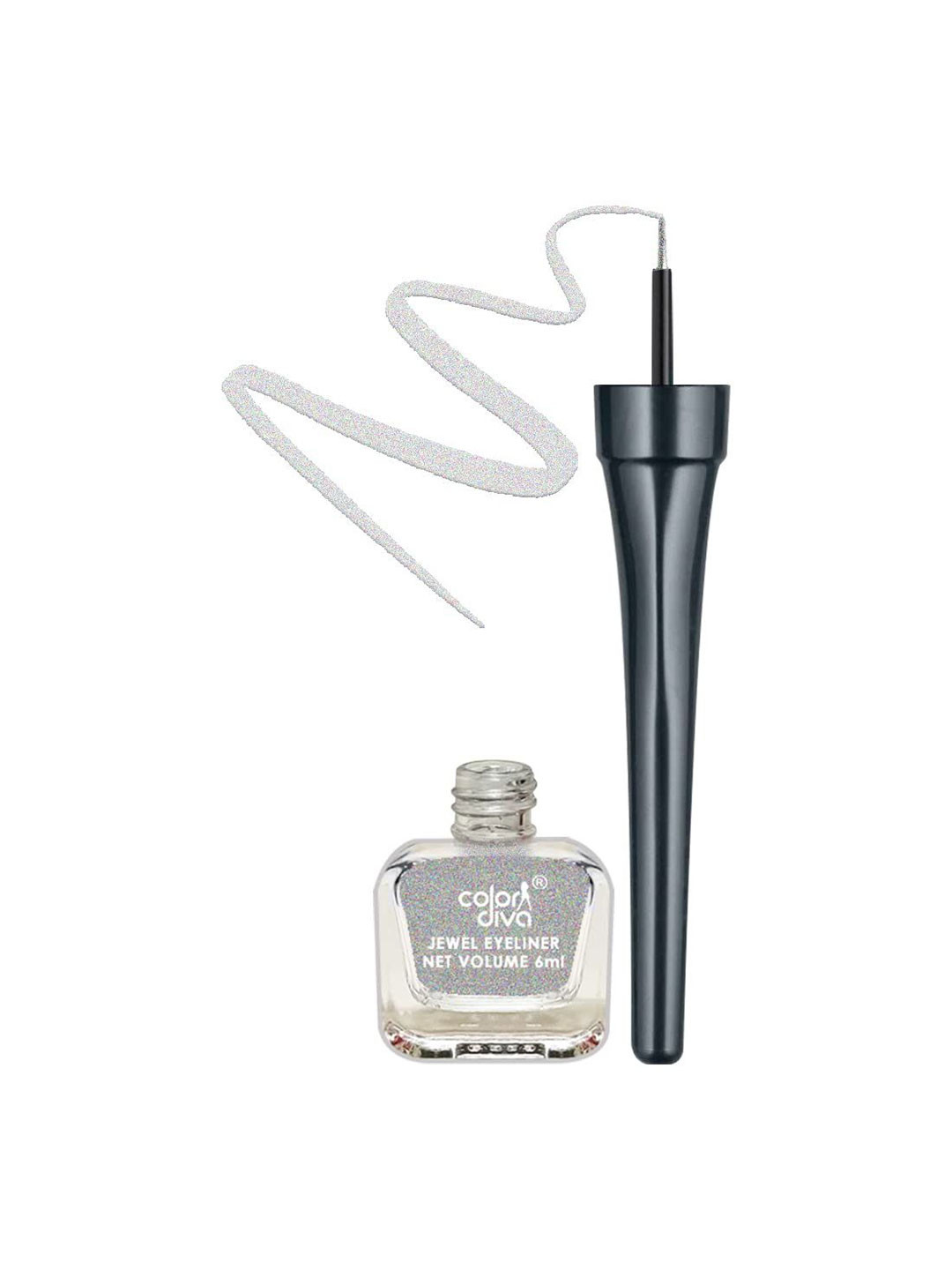 Color Diva Long Lasting Liquid Eyeliner - 6 ml - Silver