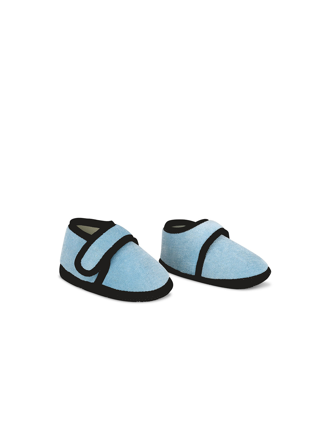 Smartots Kids Cotton Colourblocked Velcro Booties