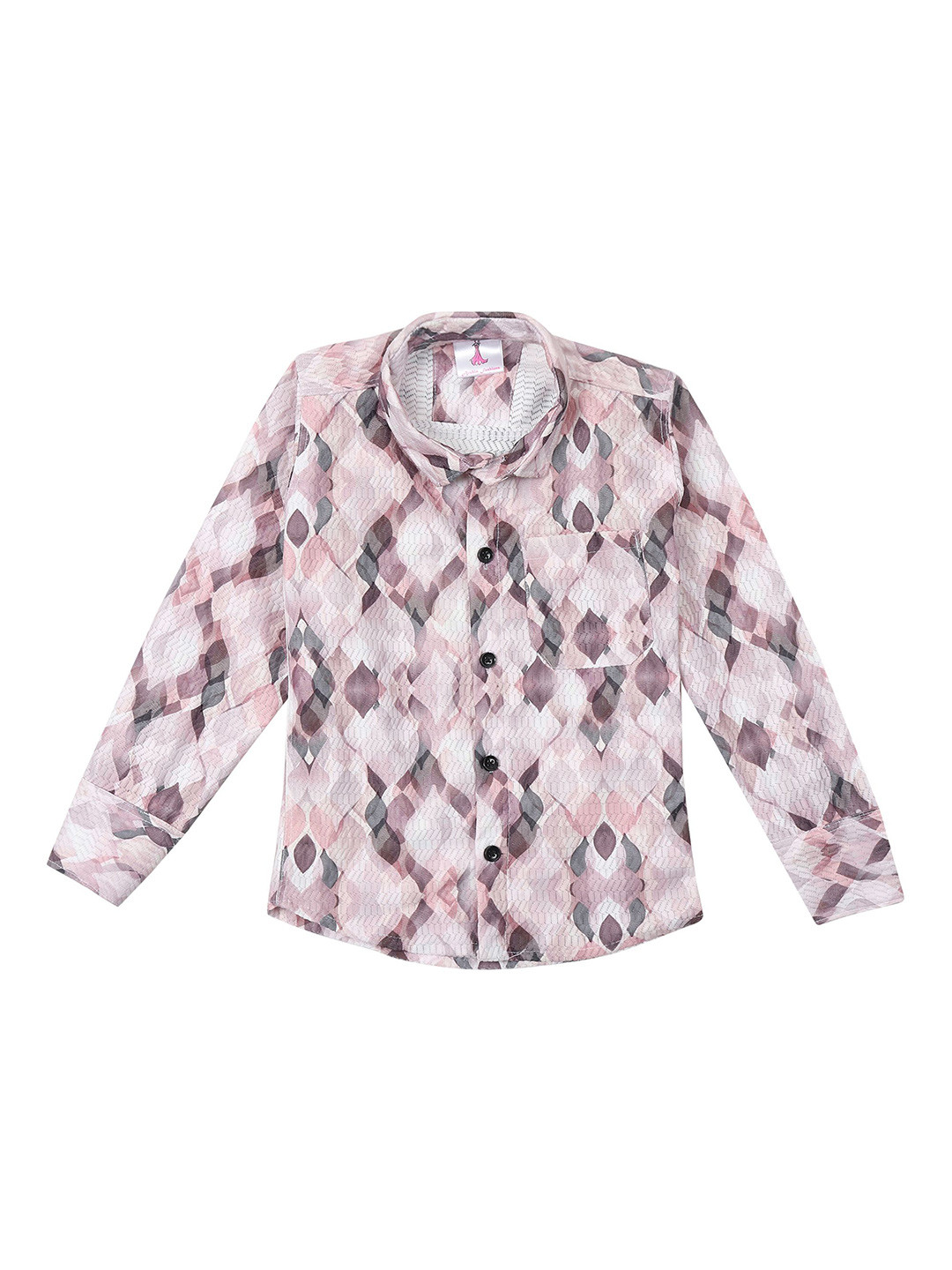 Arshia Fashions Boys Printed Built-Up Collar Regular Fit Shirt