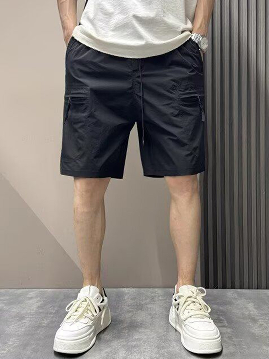 StyleCast x Revolte Men Low-Rise Outdoor Chino Shorts