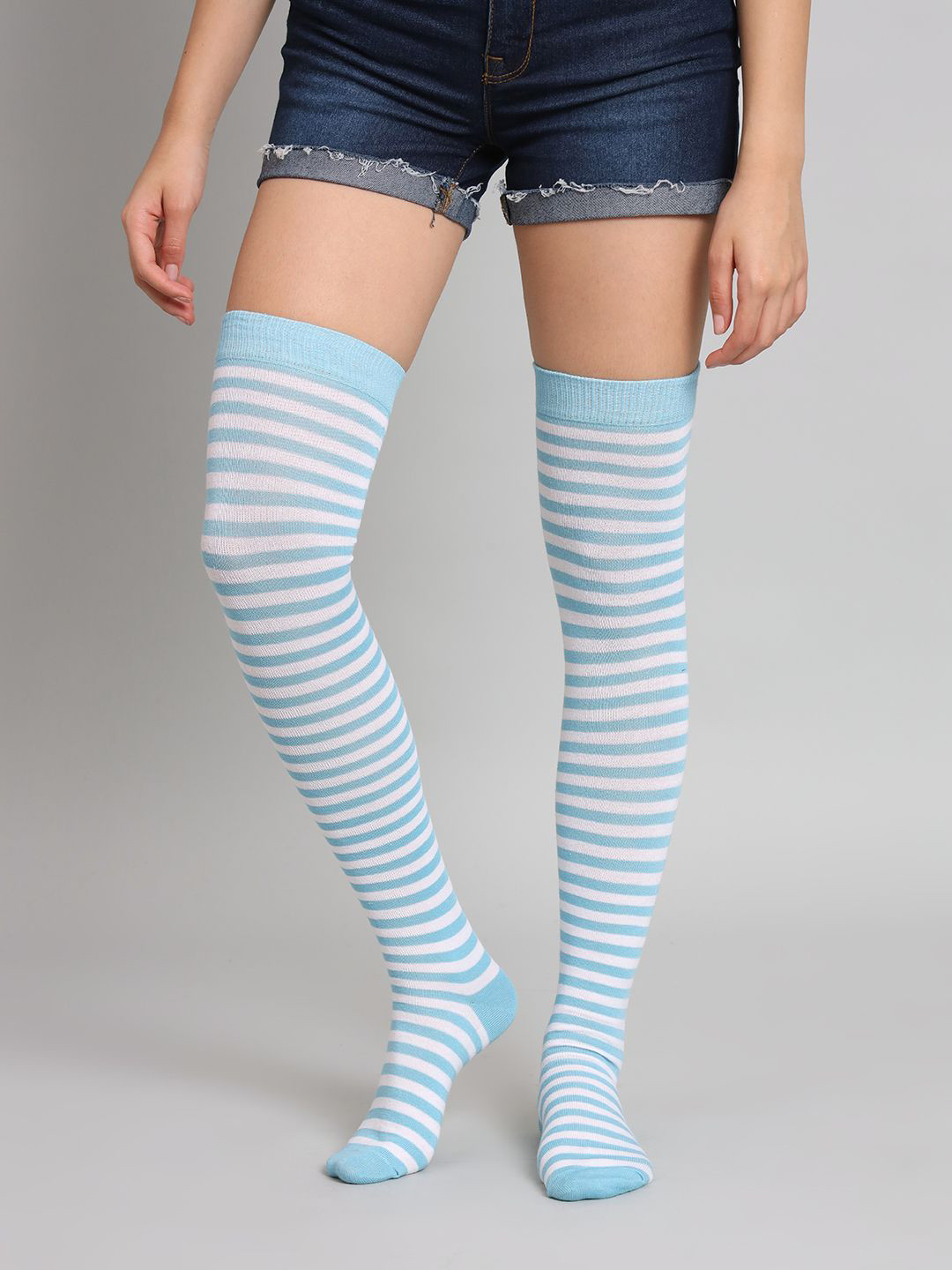 TRAZO Women Thigh High-Length Socks