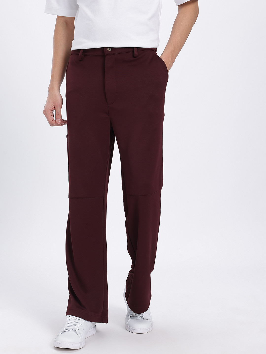 Canyon Cargo Textured Straight Fit Trousers