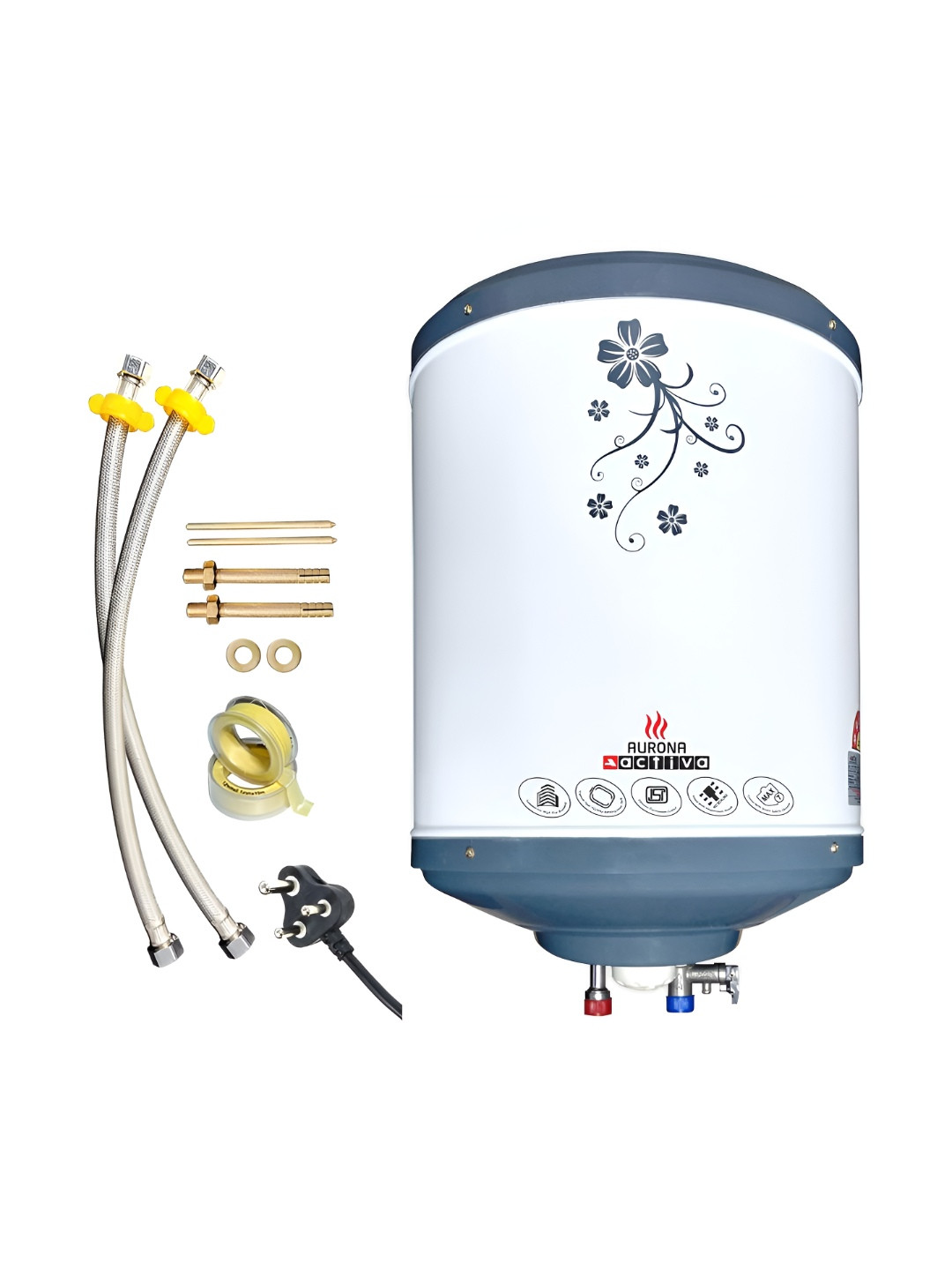 ACTIVA Aurona White 2000W Storage Water Heater - 15L