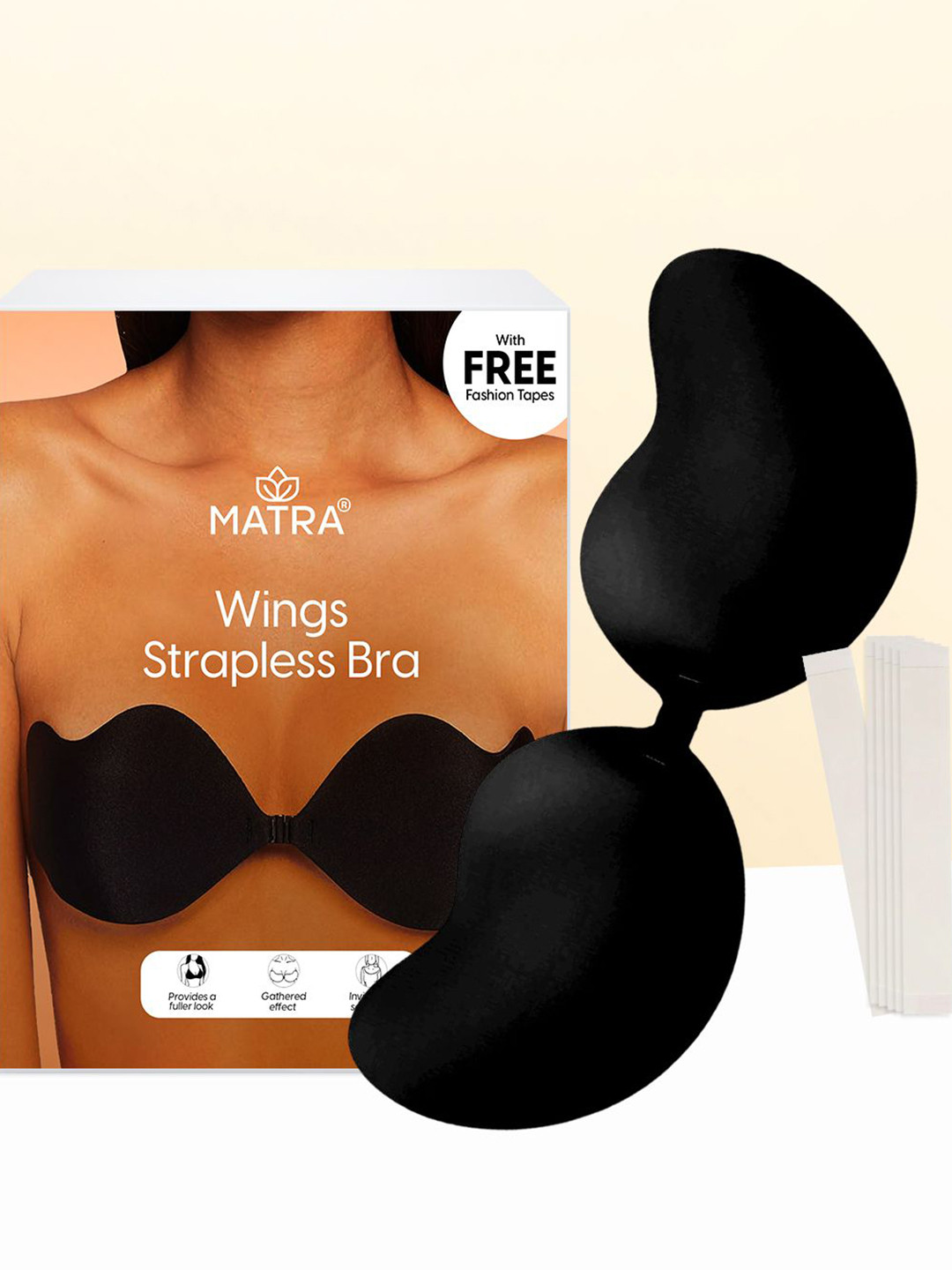 MATRA Wings Strapless Bra and Free Fashion Tapes