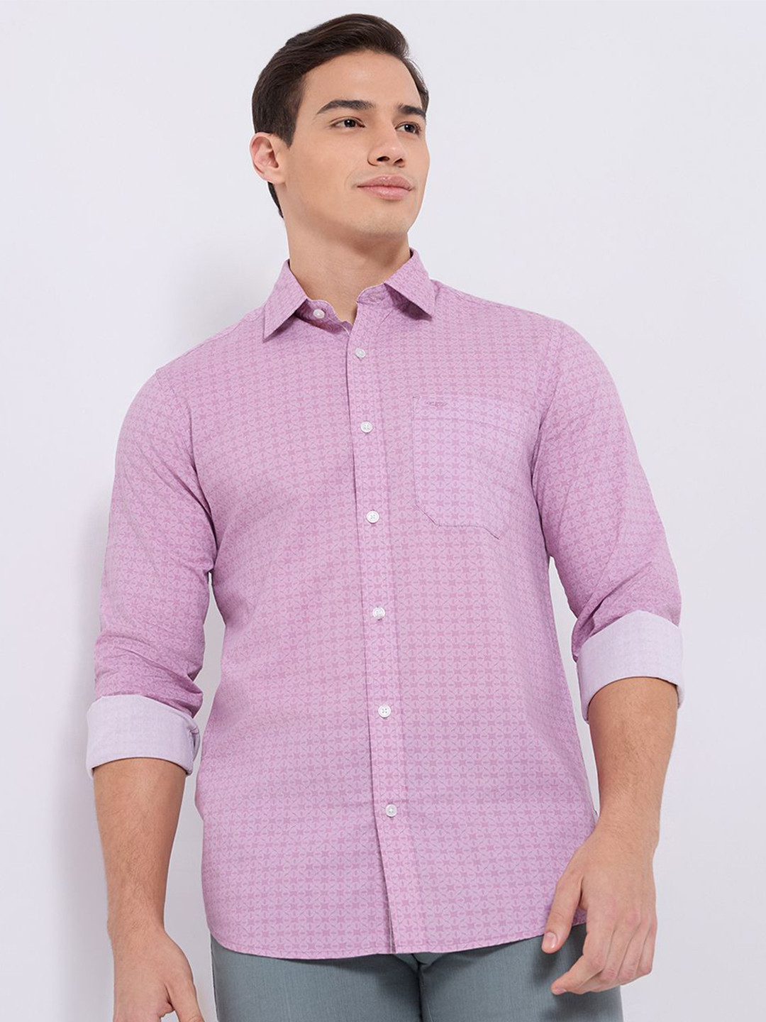 ColorPlus Men Other Checked Printed Shirt
