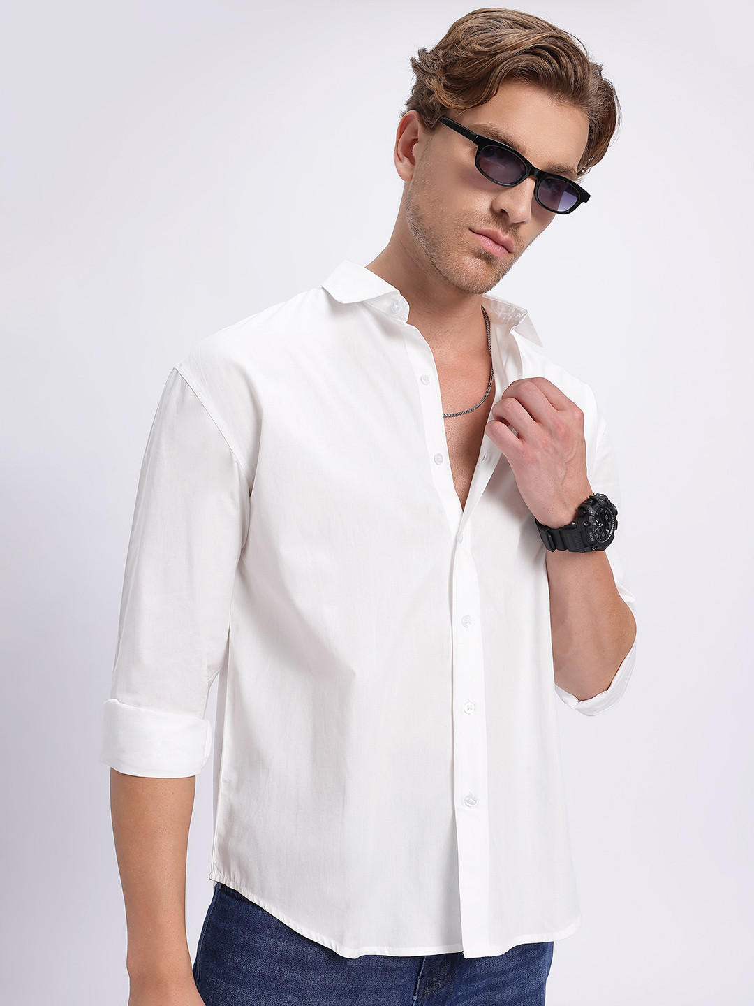 glitchez Relaxed Flow Poplin Shirt