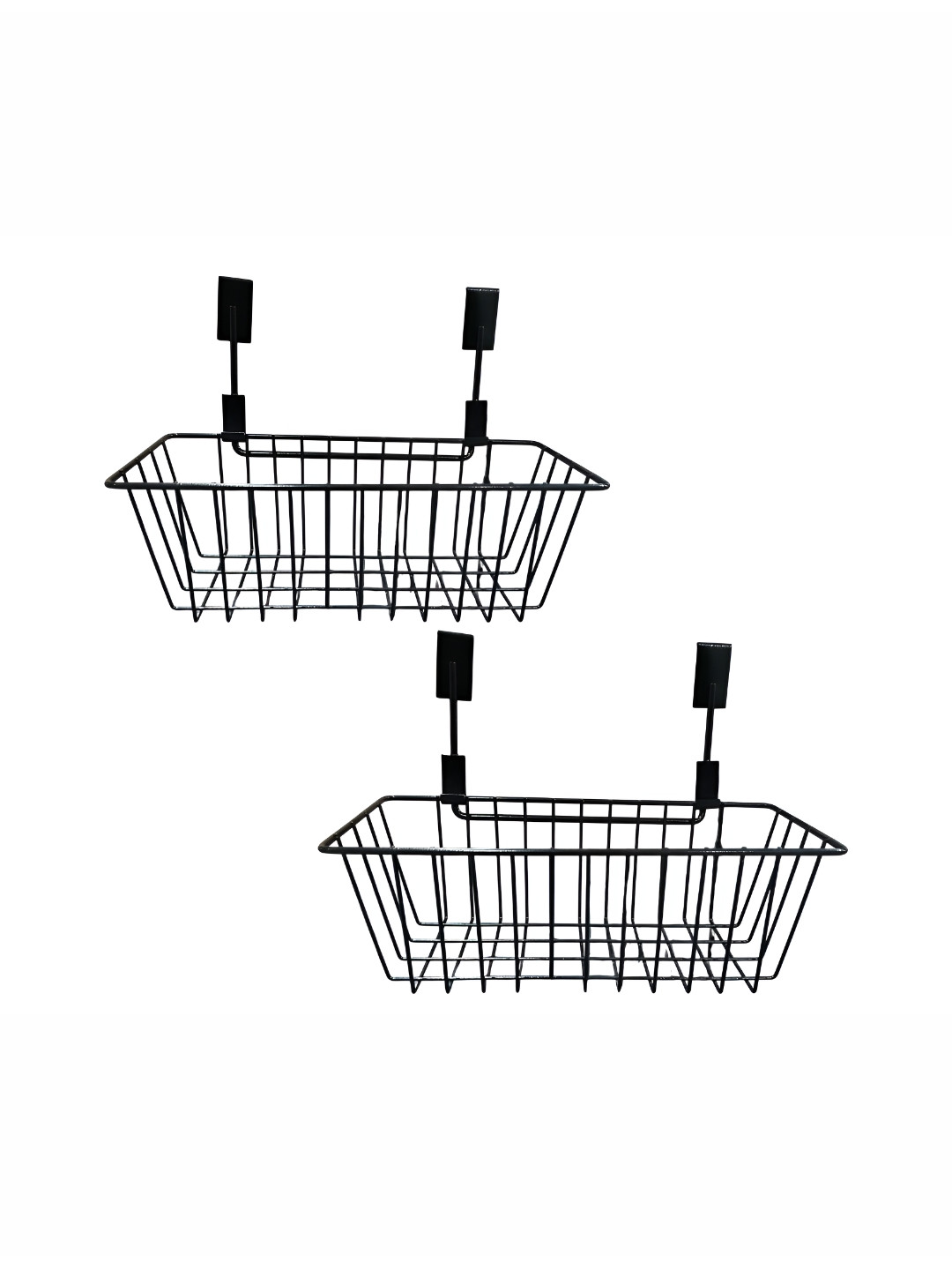 Go Hooked Pack of 2 Over Door Hanging Cabinet Storage Basket