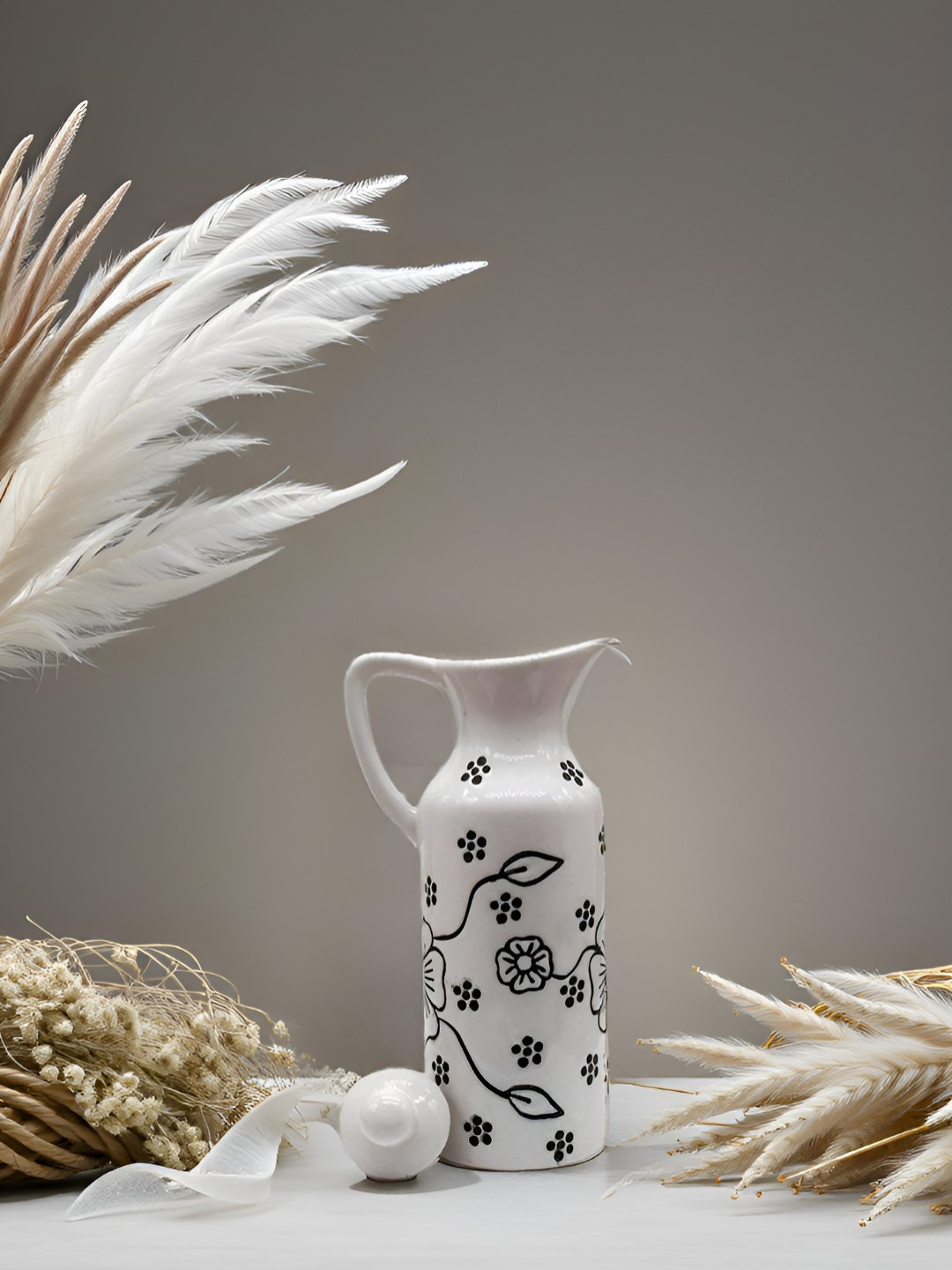 Kraftlik Handicraft White Ceramic Oil Dispenser