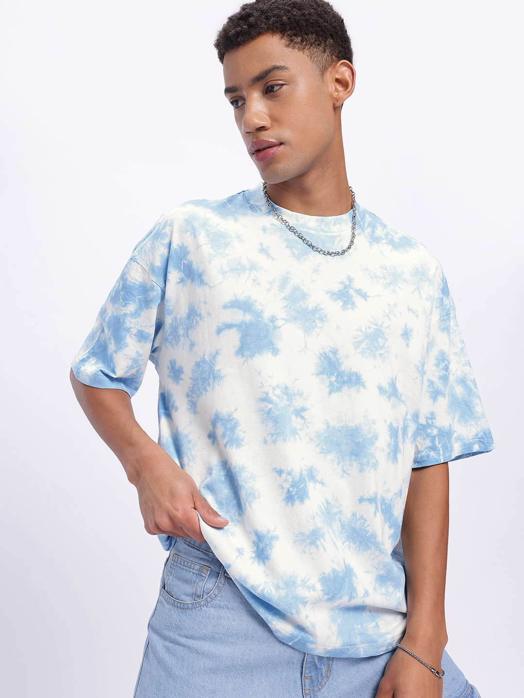 Tie-Dye Relaxed Fit Round Neck T-shirt
